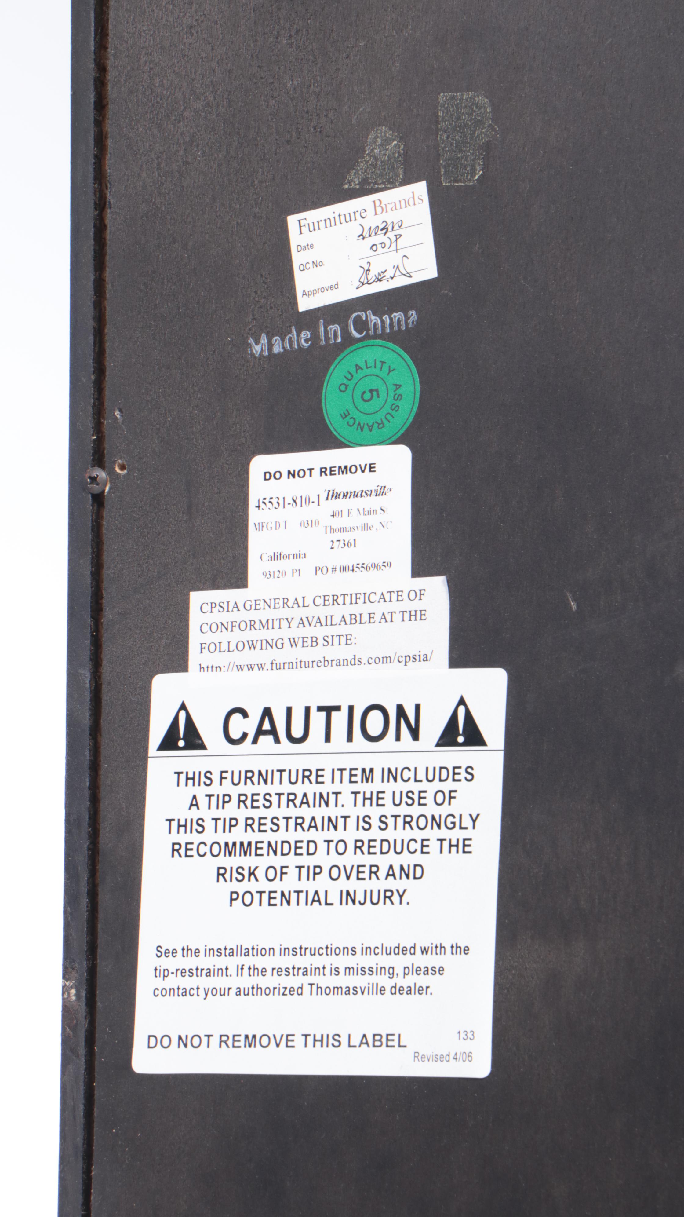 Thomasville "Studio 455" Walnut Two-Drawer Bookcase