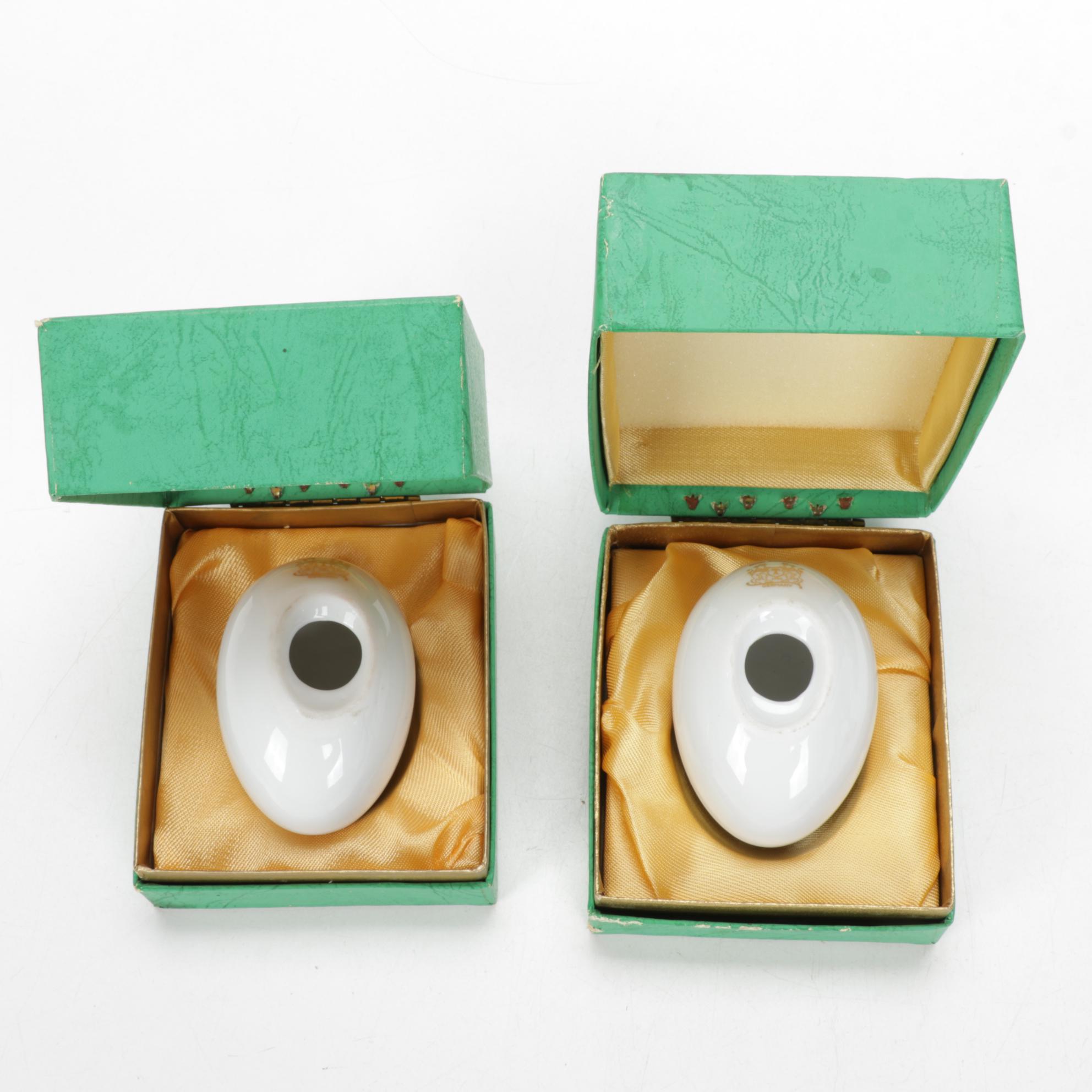 Noritake, Goebel and Other Bone China and Alabaster Easter Eggs, Late 20th C.