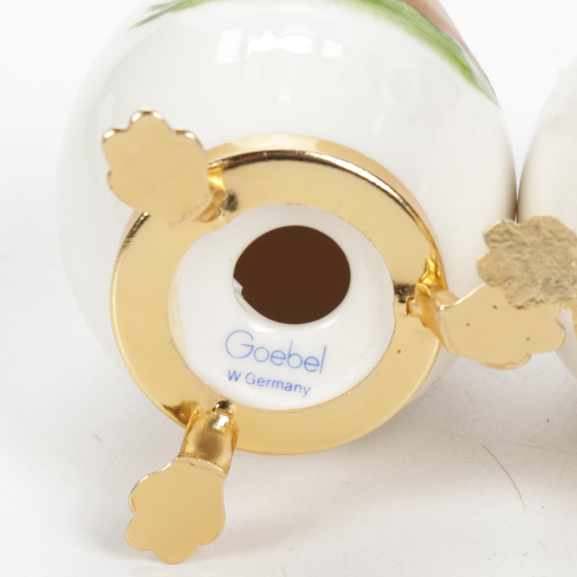 Noritake, Goebel and Other Bone China and Alabaster Easter Eggs, Late 20th C.