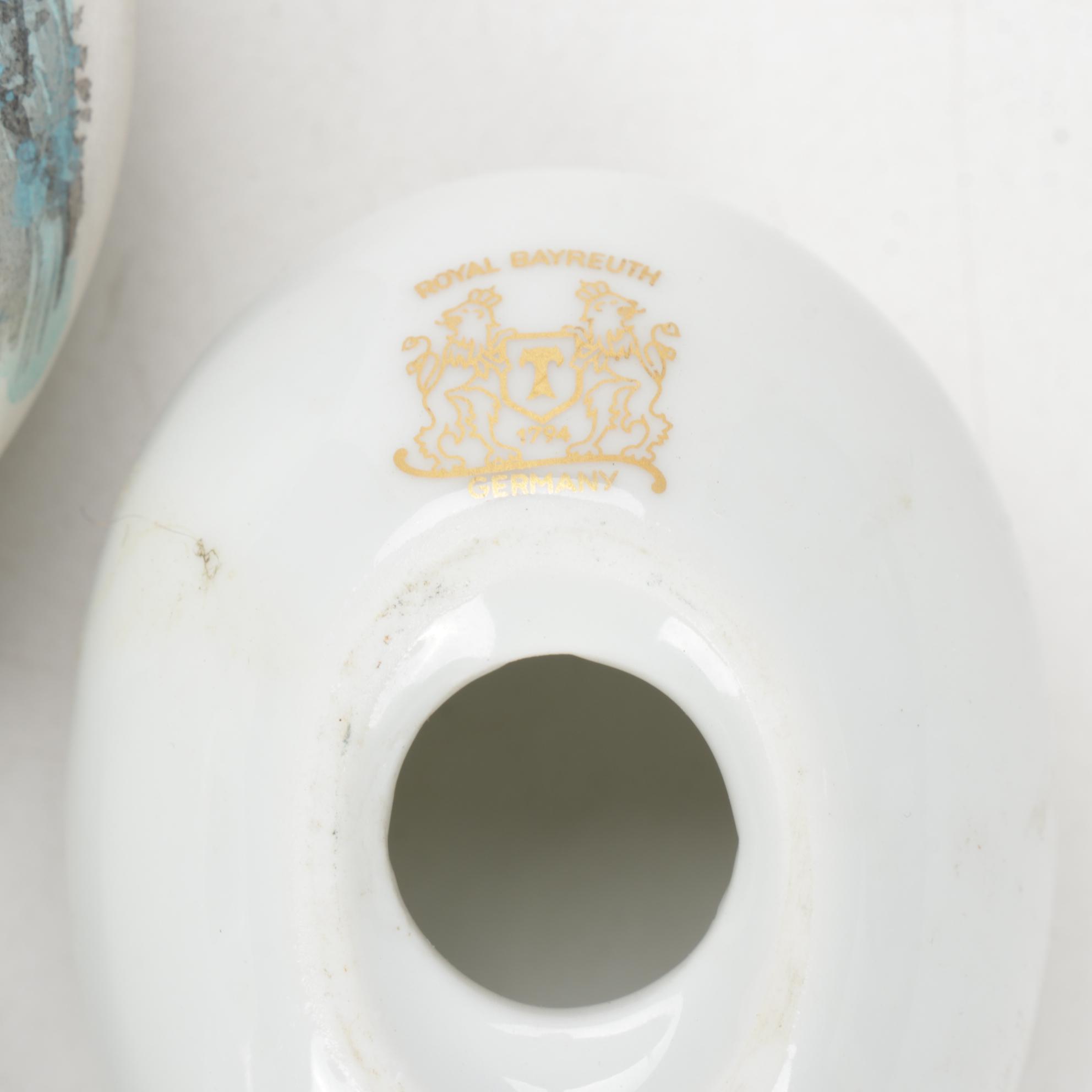 Noritake, Goebel and Other Bone China and Alabaster Easter Eggs, Late 20th C.