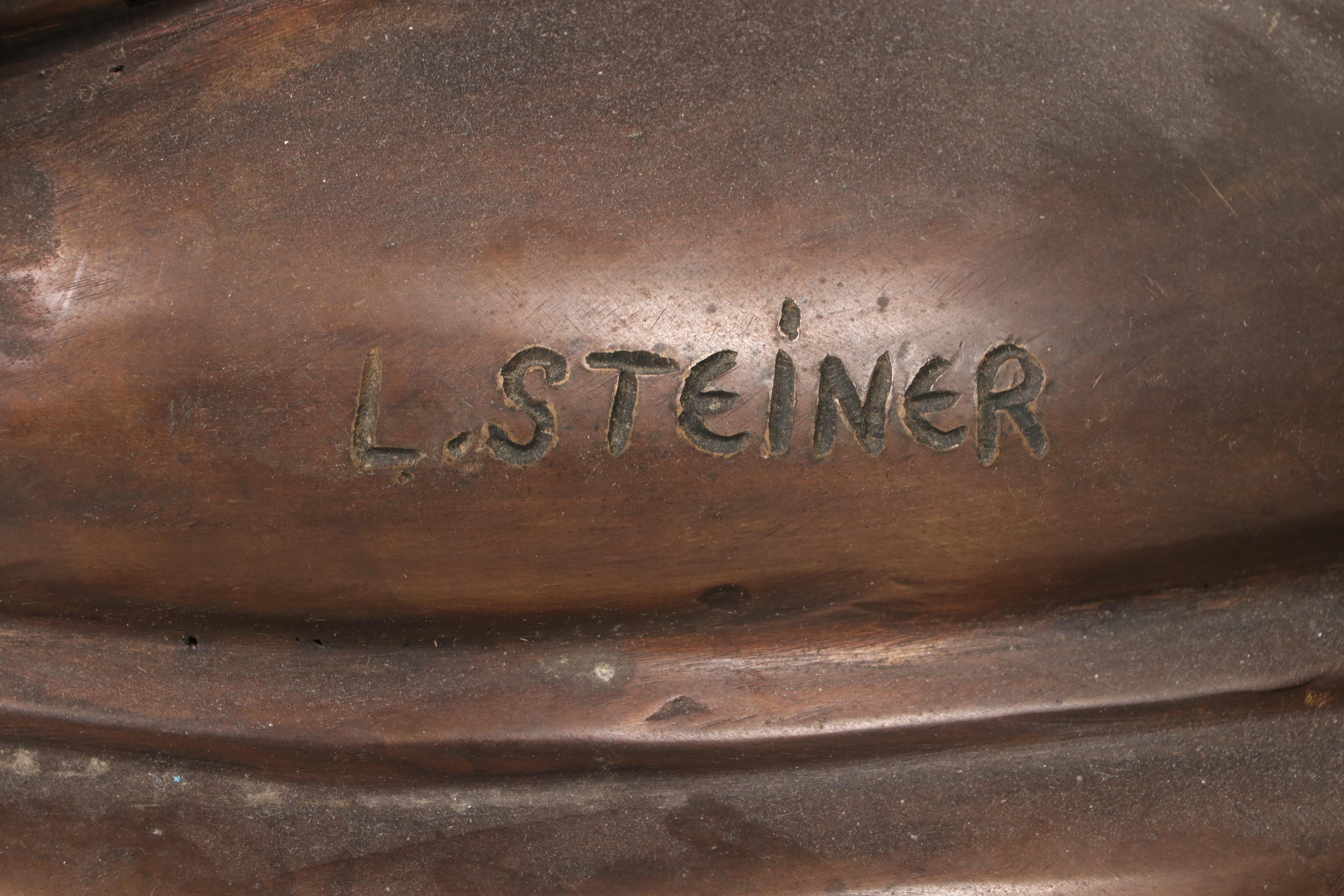 Clément Léopold Steiner Bronze Sculpture "Justicia," 19th Century