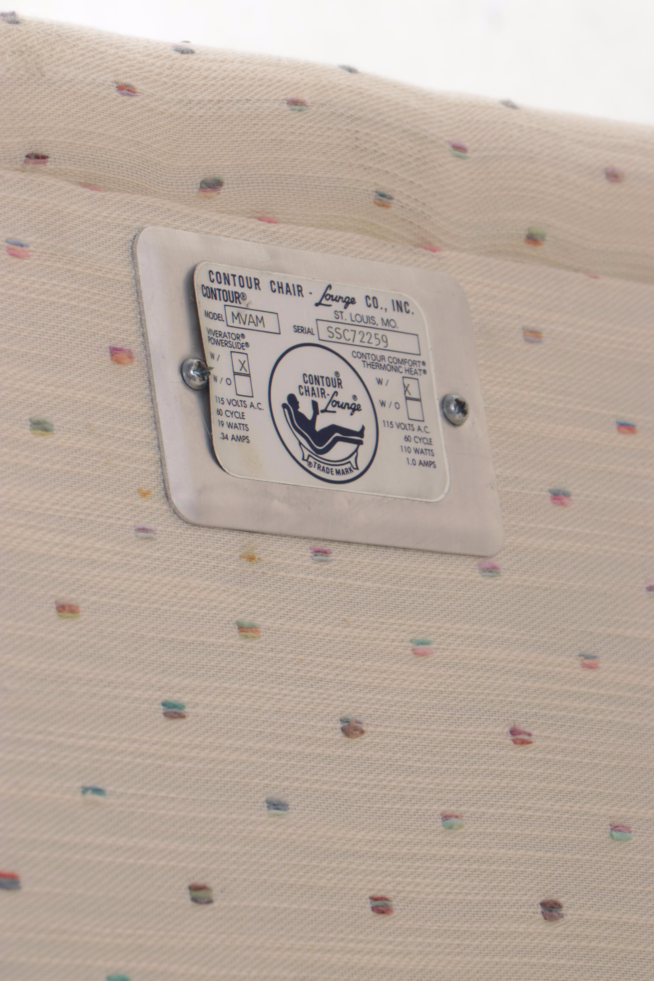 Contour Chair-Lounge Company Electric Reclining Chaise Lounge