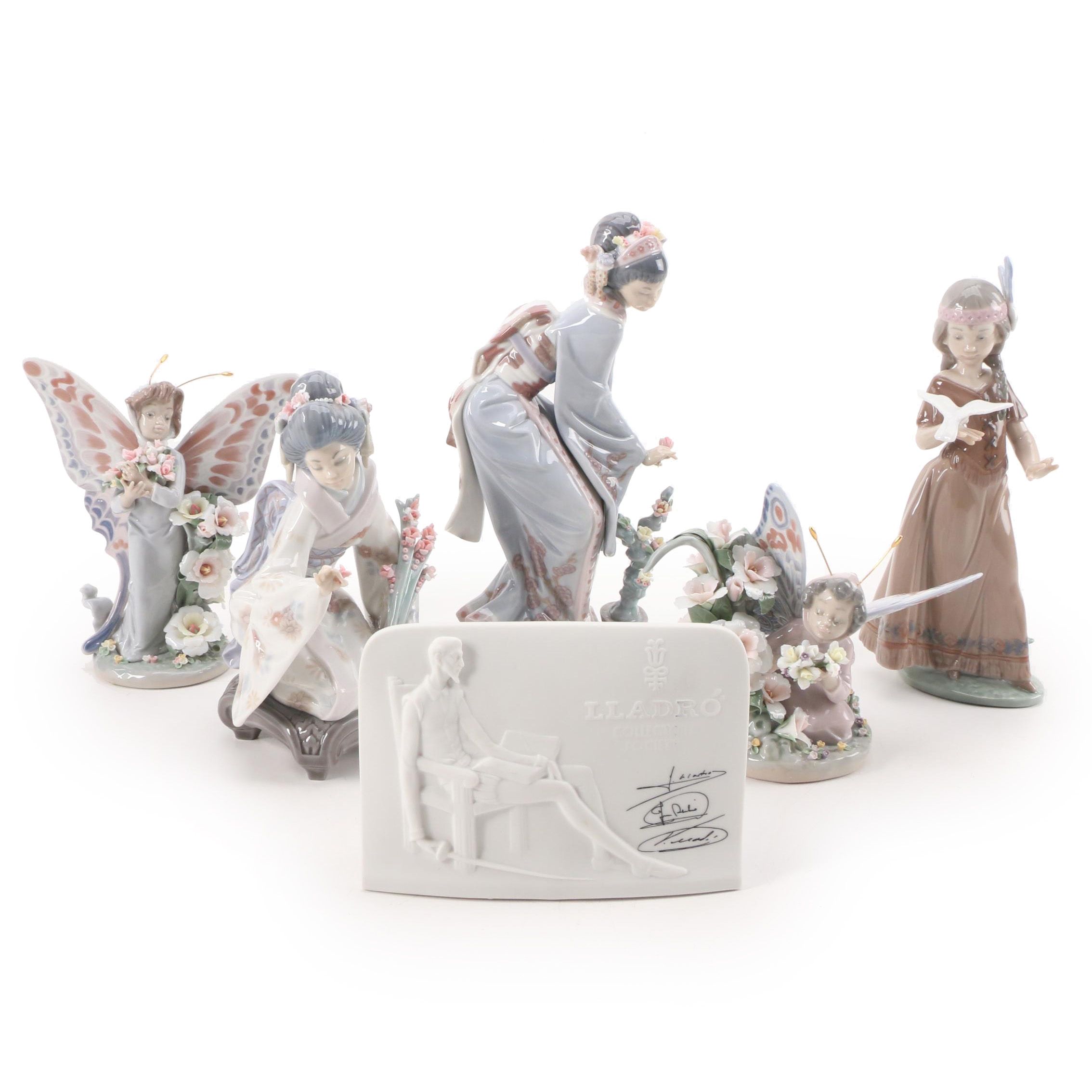 Lladró Porcelain Figurines and Collector's Society Display Sign