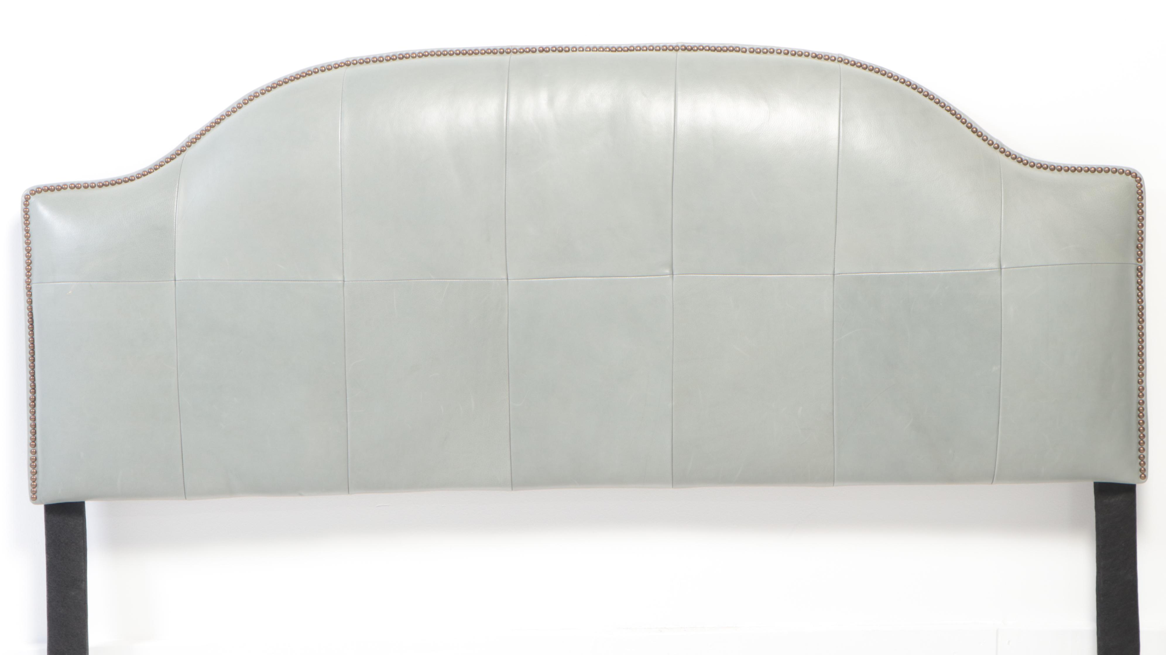 Ballard Designs "Camden" Leather Upholstered King Size Headboard