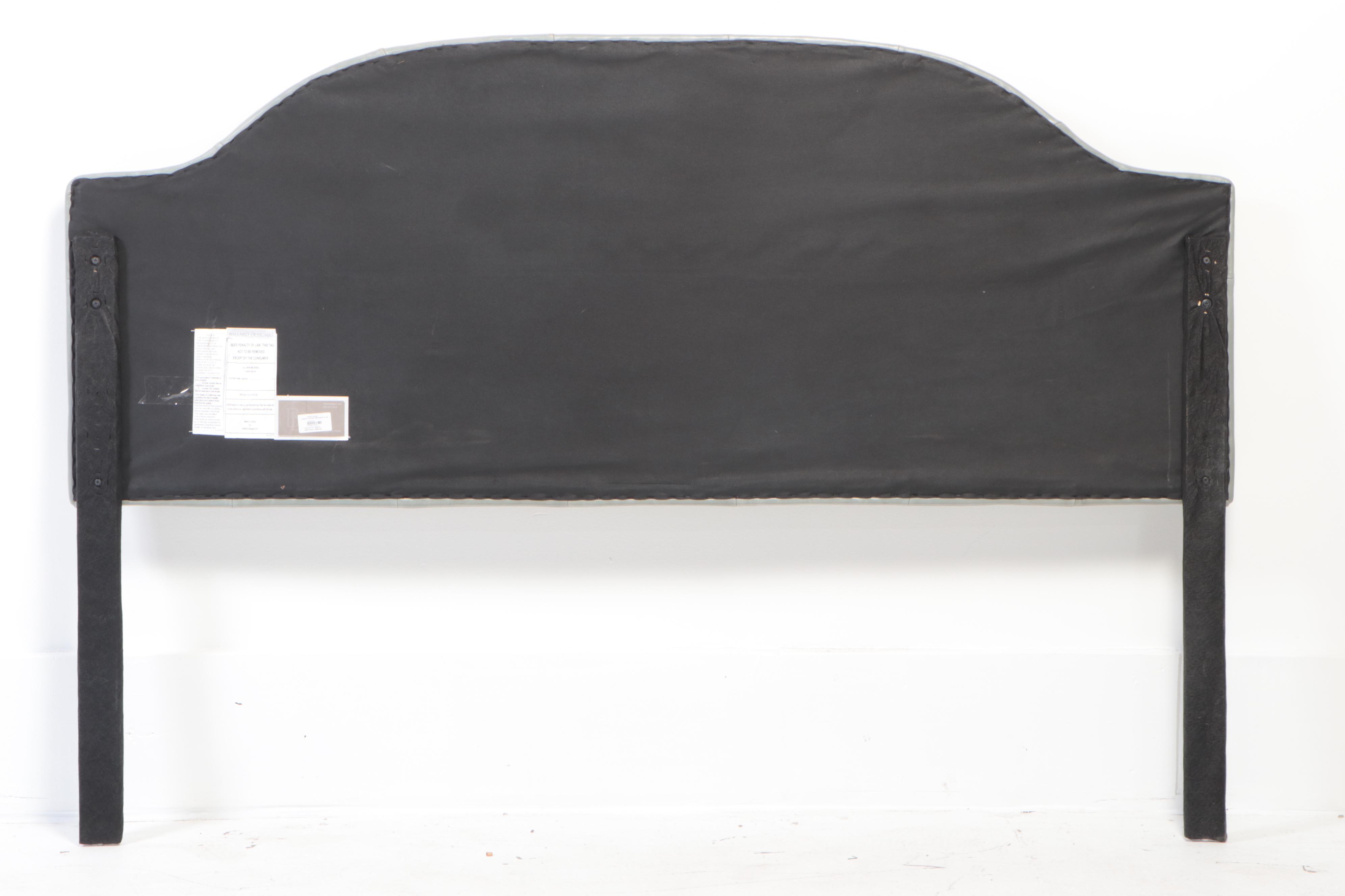 Ballard Designs "Camden" Leather Upholstered King Size Headboard