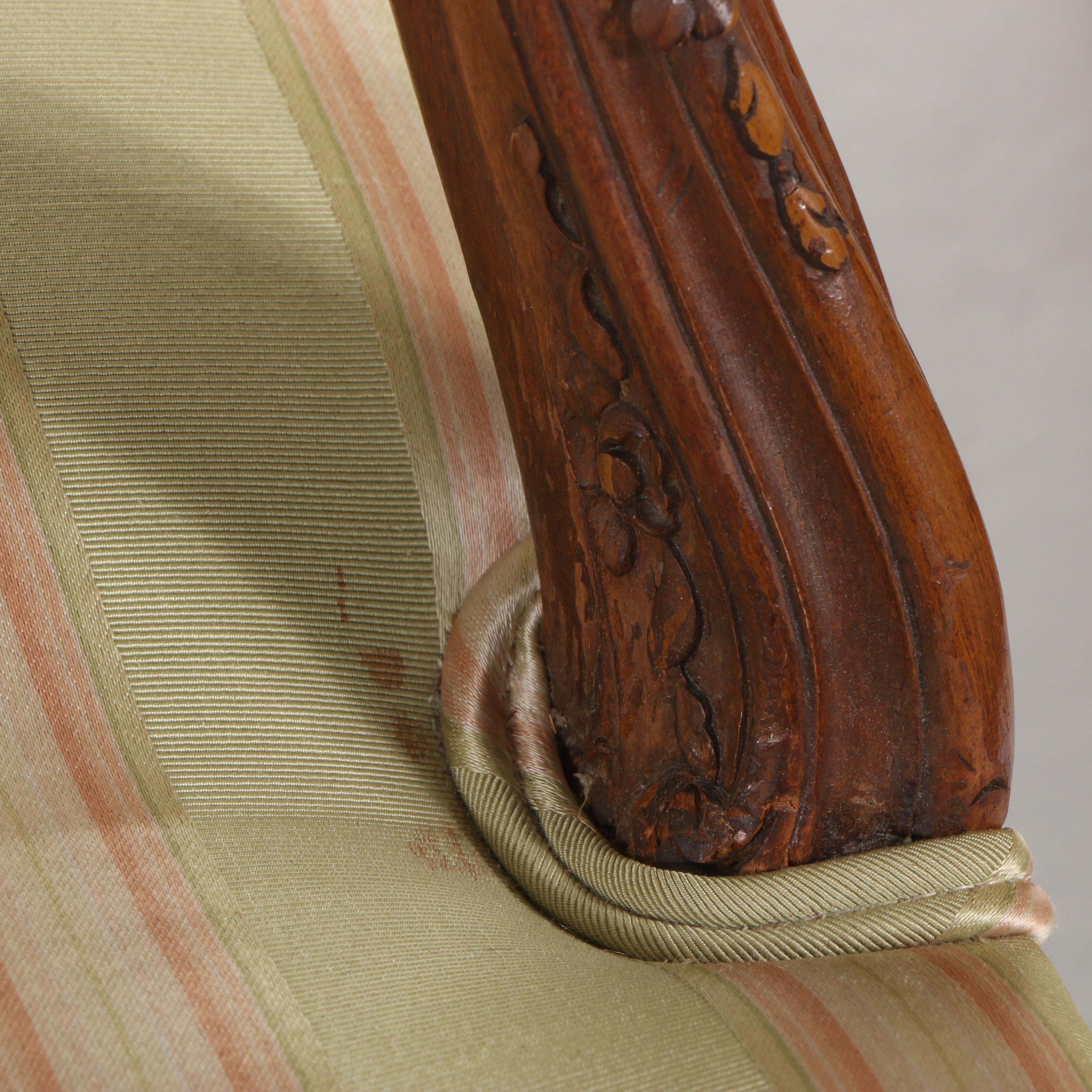 Louis XV Style Carved Beech and Upholstered Fauteuils, 20th Century