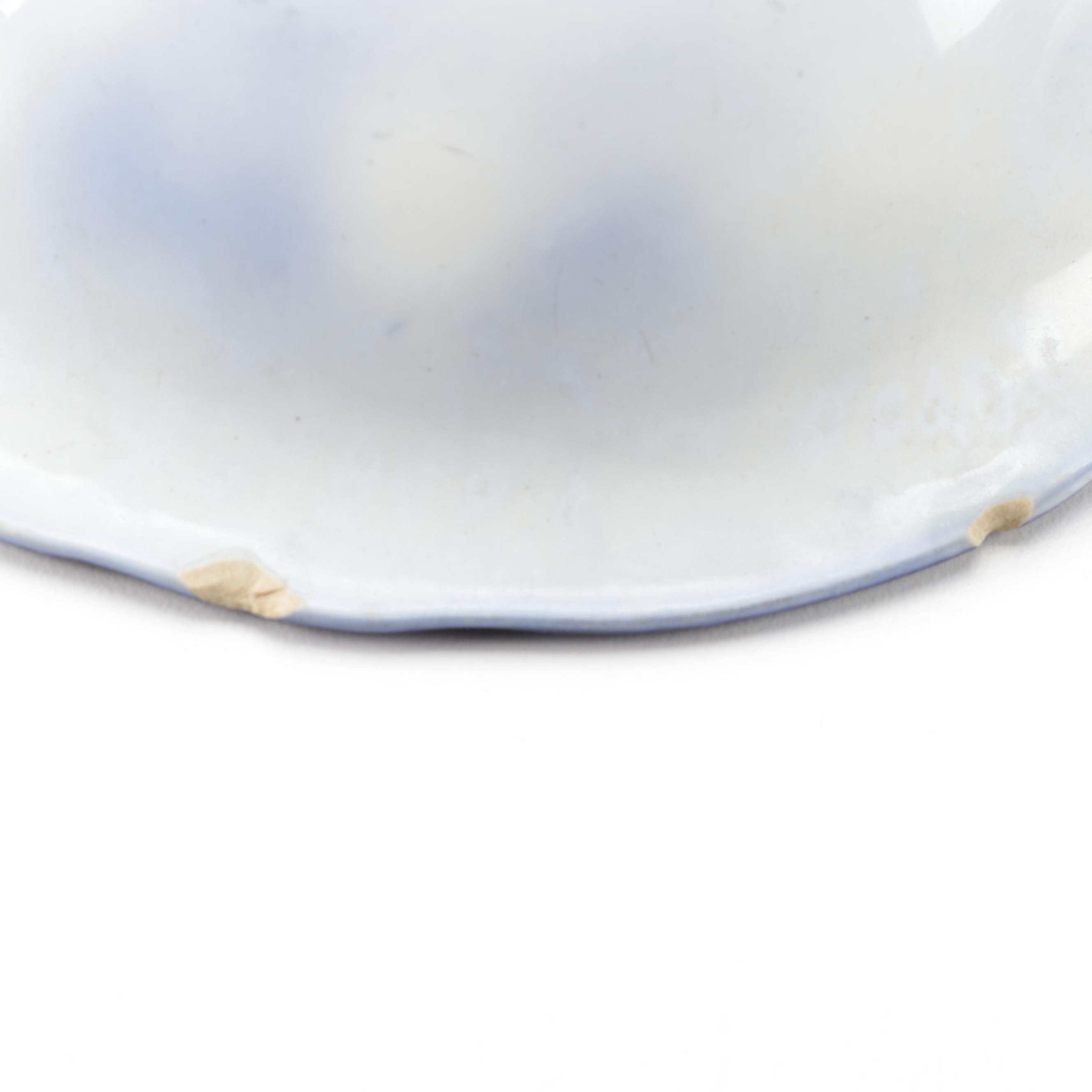 New Wharf Pottery Co. "Lois" Flow Blue Ironstone Dinnerware, Late 19th Century