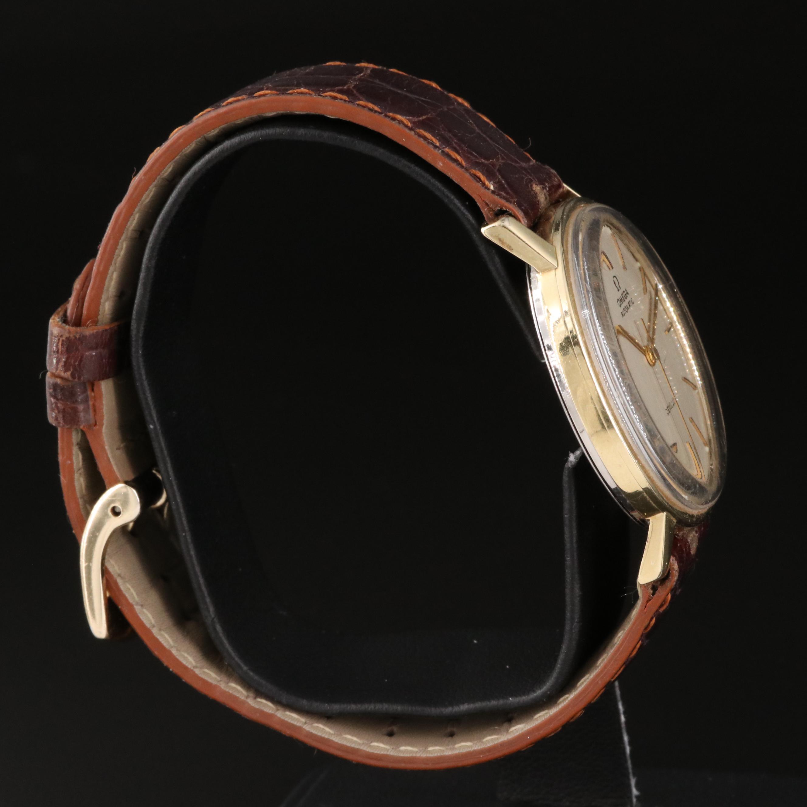 18K Omega Deville Seamaster Automatic Watch