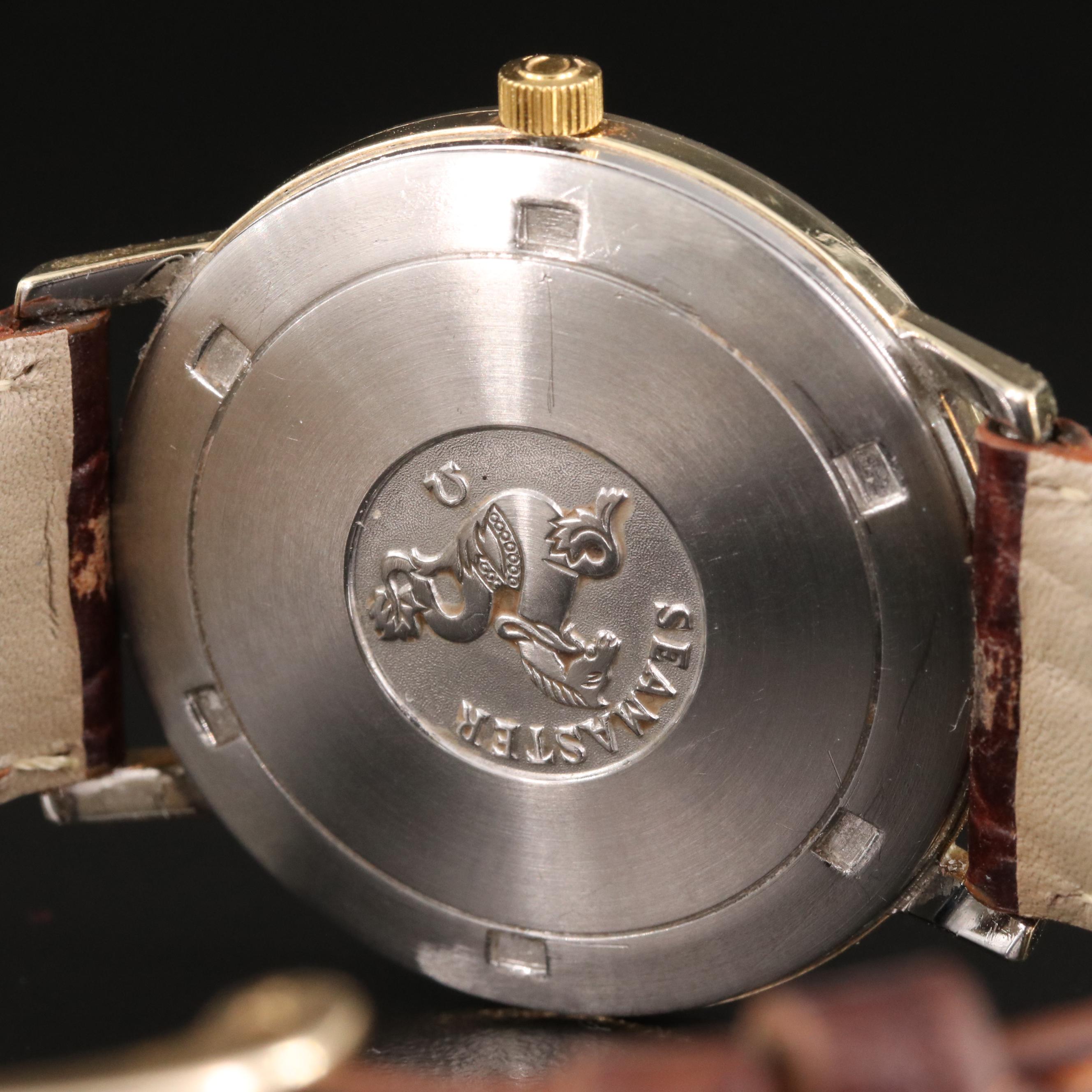 18K Omega Deville Seamaster Automatic Watch