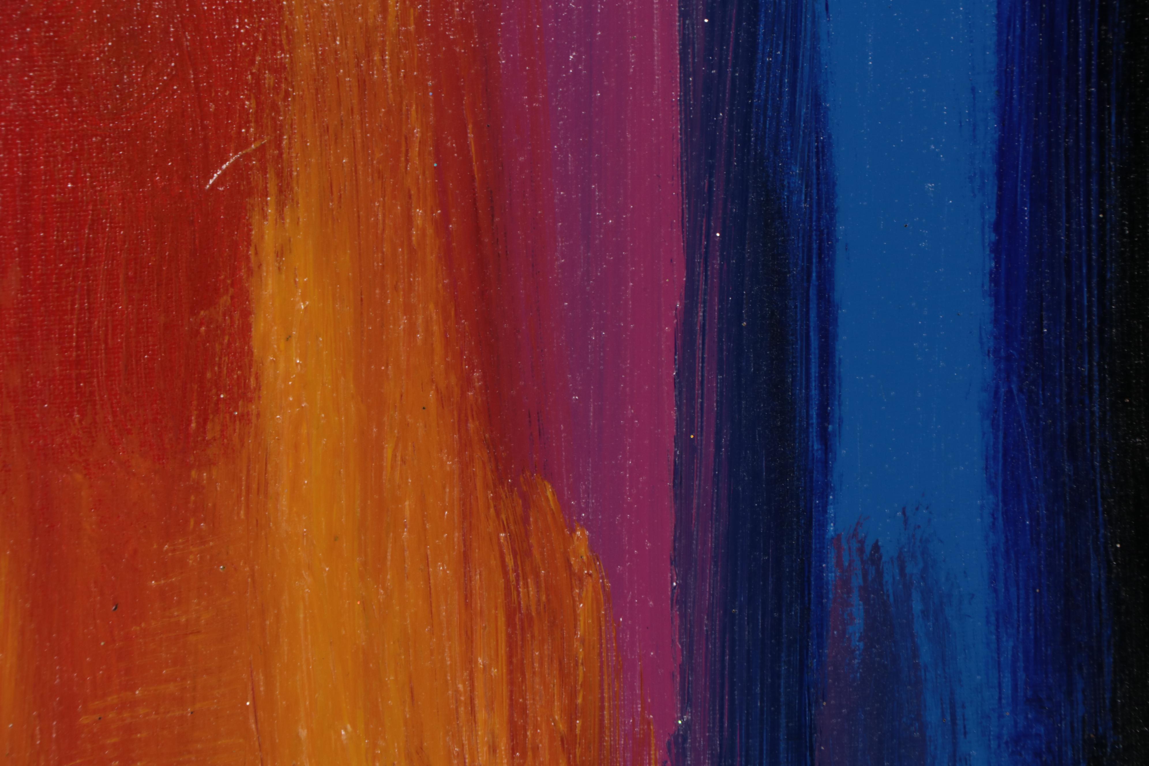 Robert Lackney Acrylic Painting "Feathers," 21st Century