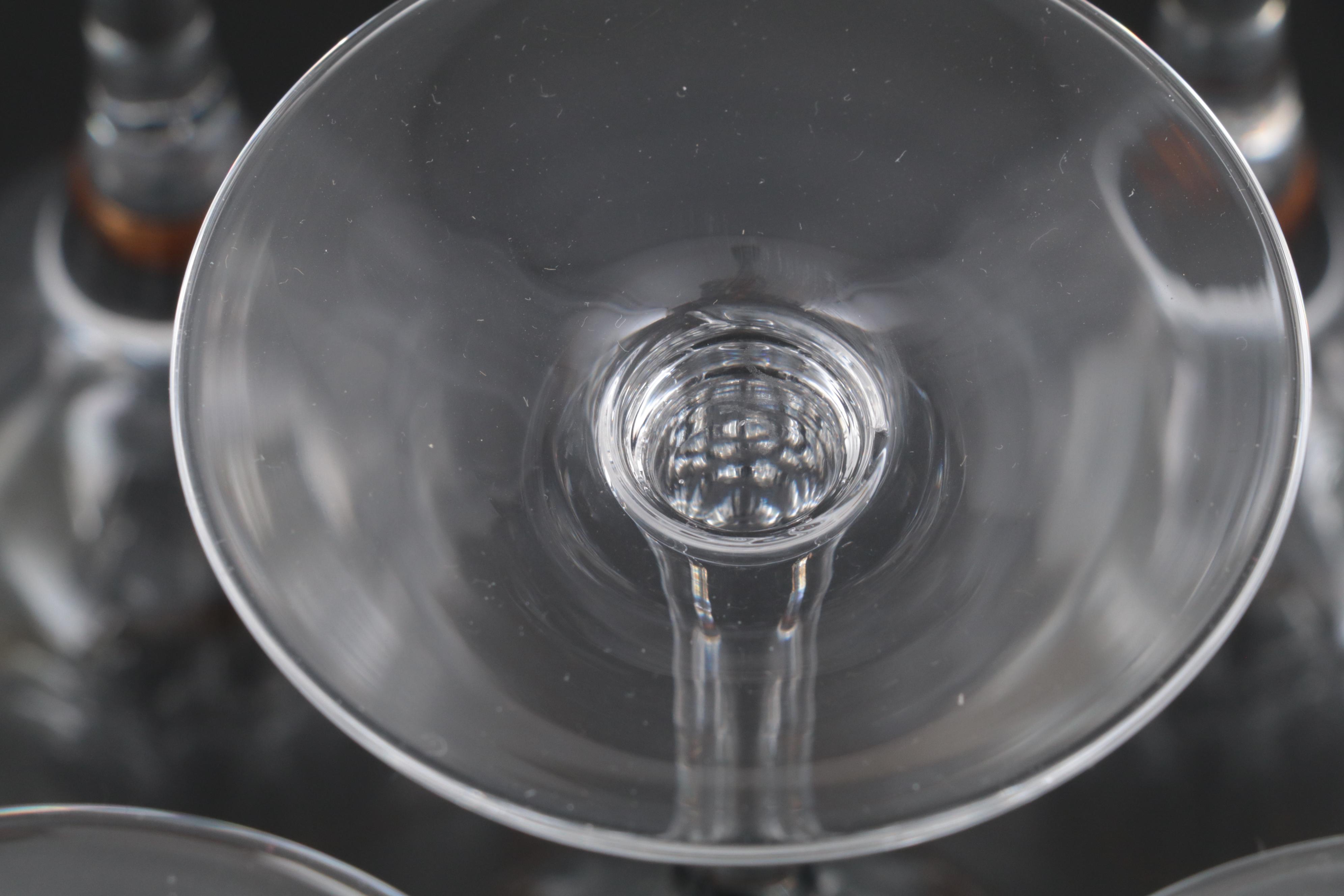 Noritake "Troy" Glass Water Goblets and Wine Glasses, 1983-2016