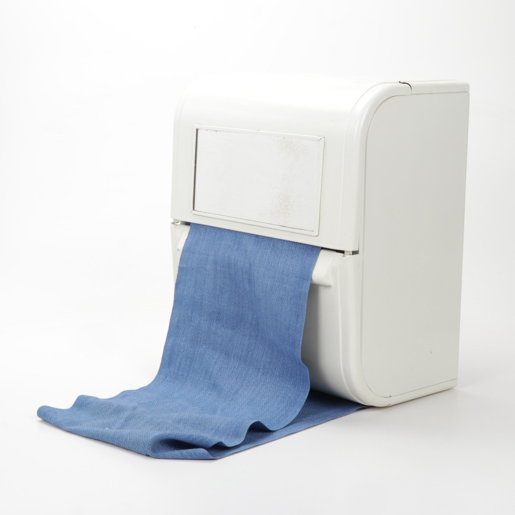 Wall-Mount Continuous Roll Towel Dispenser, Cup Dispenser and Soap Pump