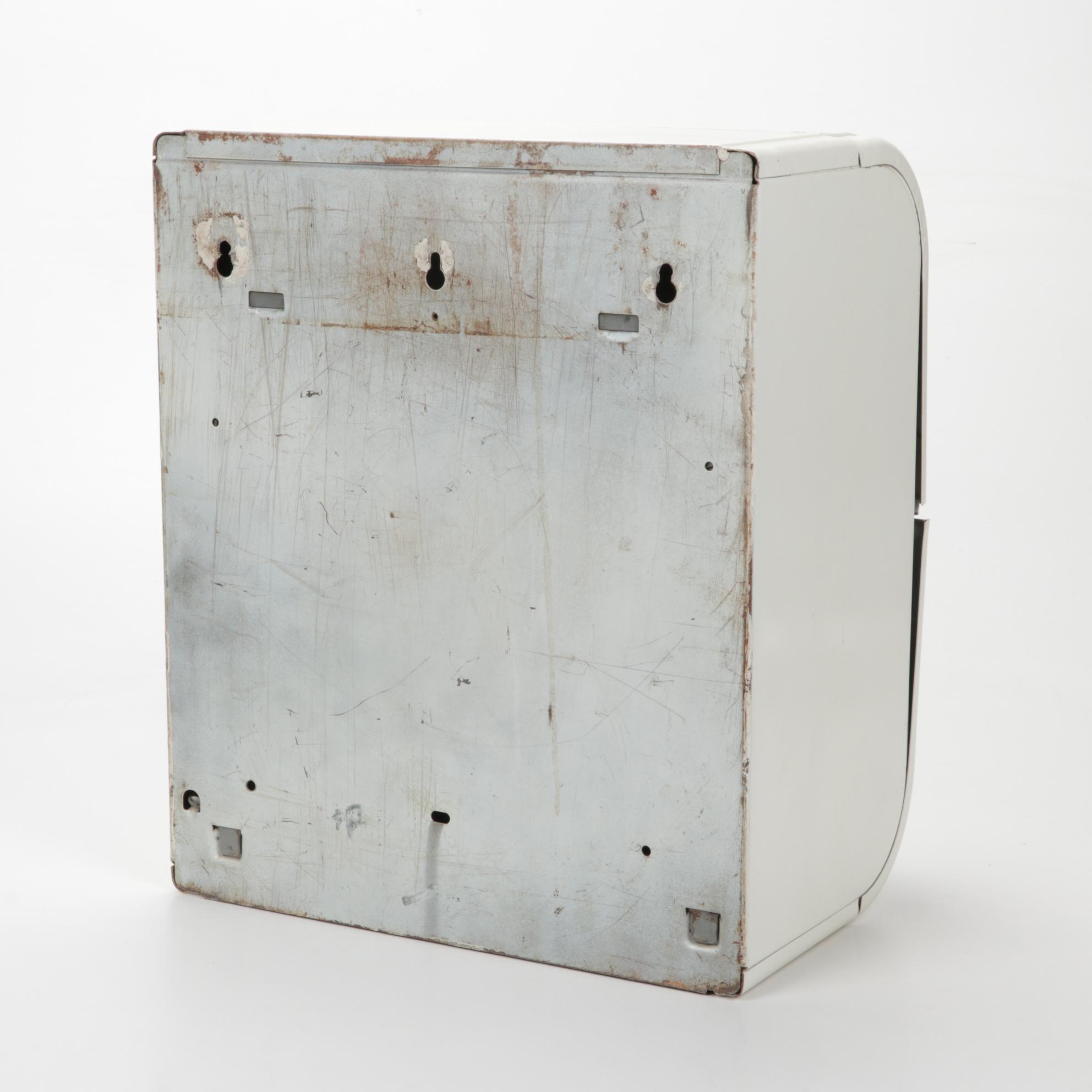 Wall-Mount Continuous Roll Towel Dispenser, Cup Dispenser and Soap Pump