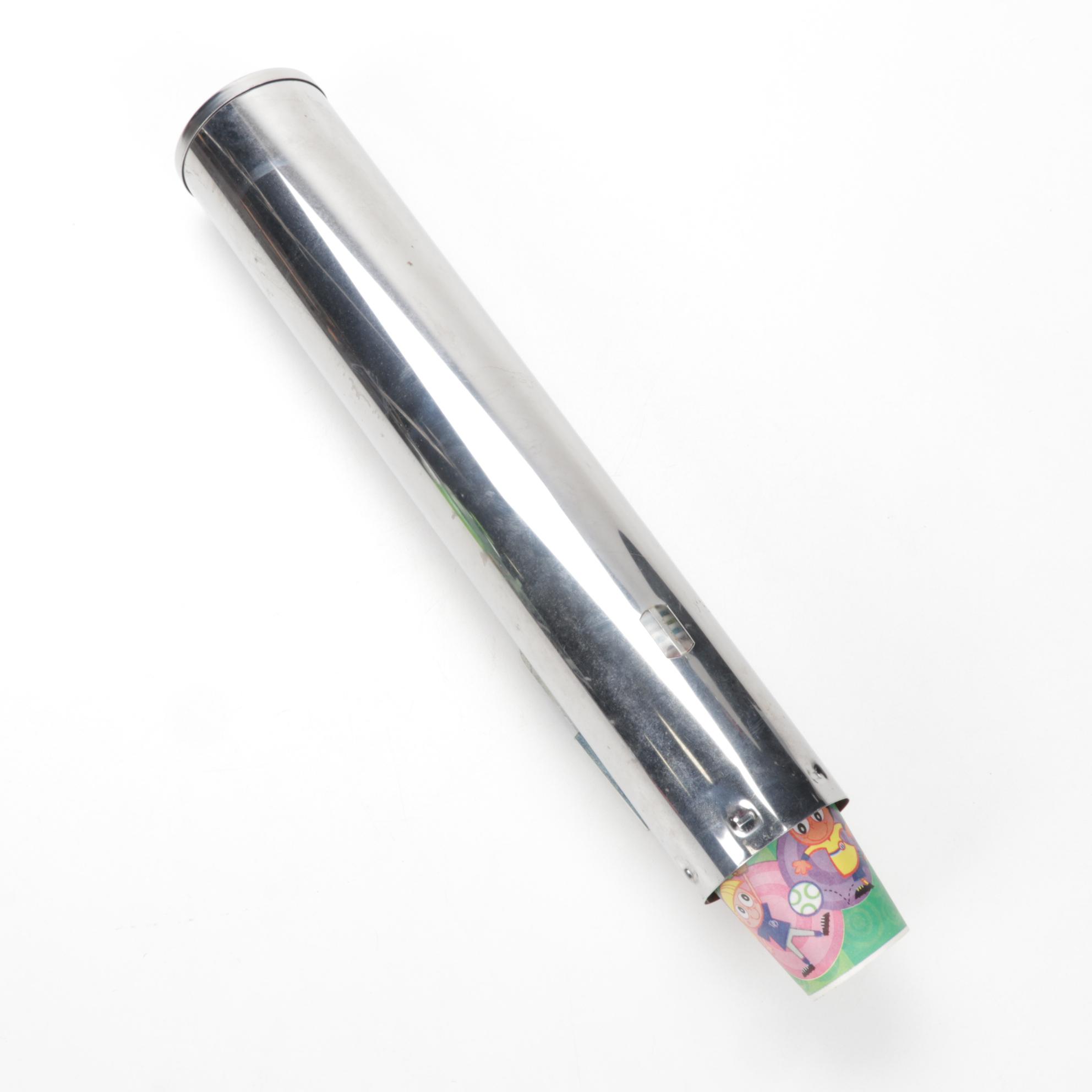 Wall-Mount Continuous Roll Towel Dispenser, Cup Dispenser and Soap Pump