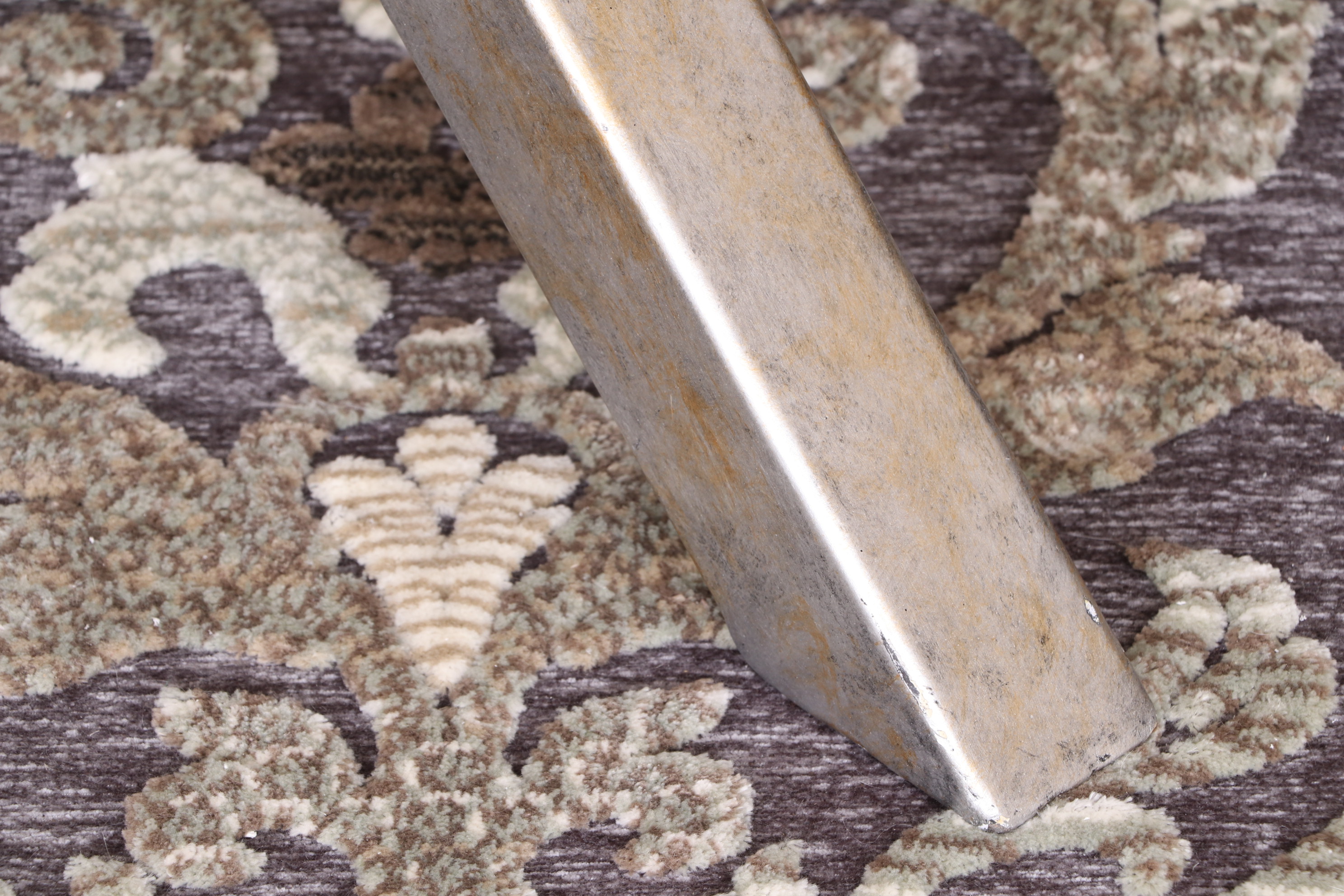 Arhaus "Petra" Marble Top and Iron Base Dining Table