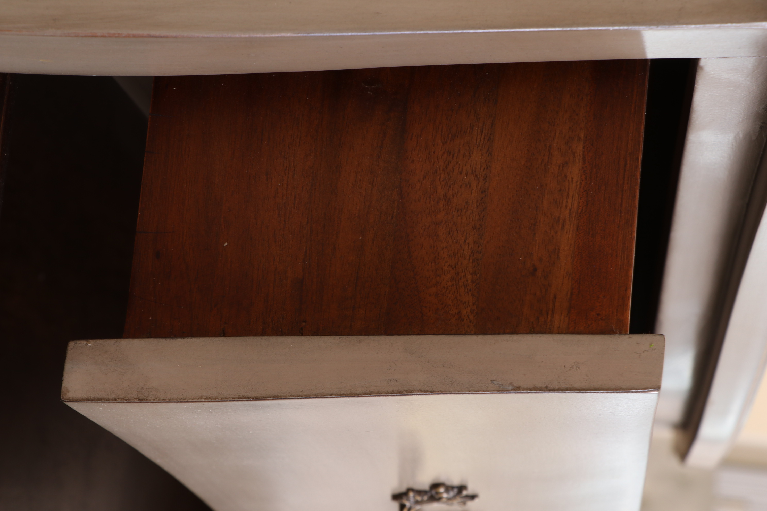 Arhaus "Bombay Collection" Lacquered Mahogany Two-Drawer Chest