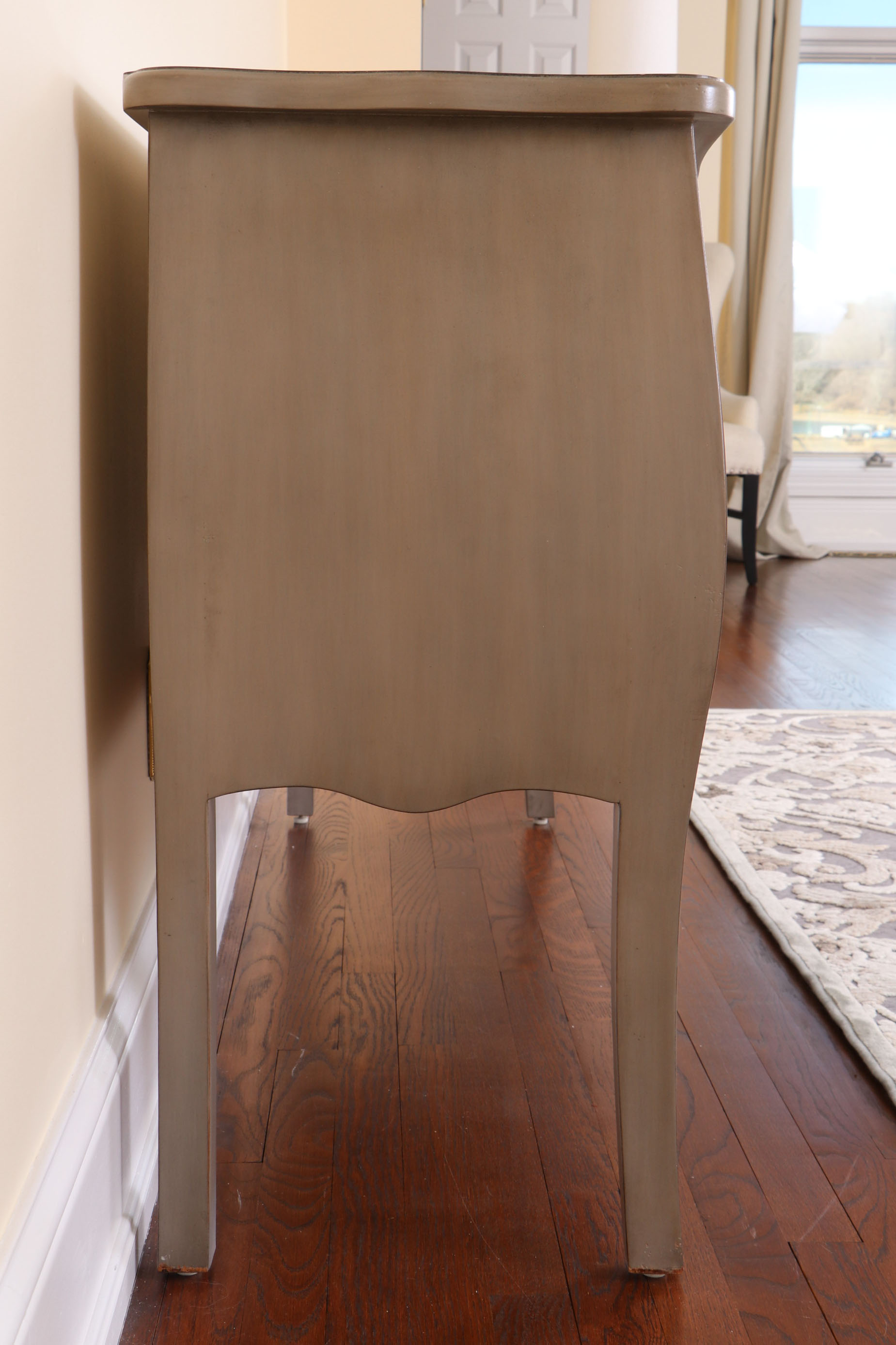 Arhaus "Bombay Collection" Lacquered Mahogany Two-Drawer Chest