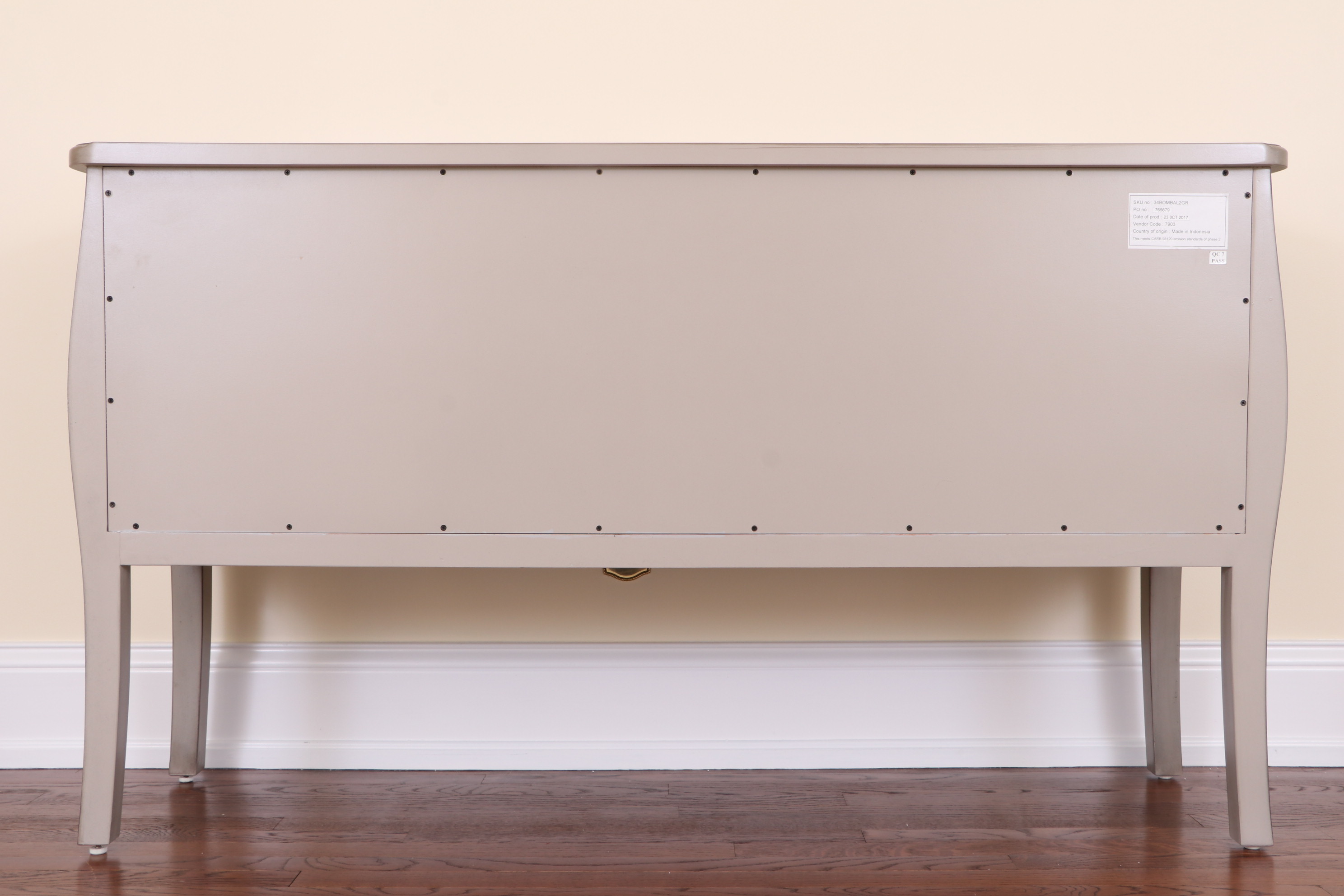 Arhaus "Bombay Collection" Lacquered Mahogany Two-Drawer Chest