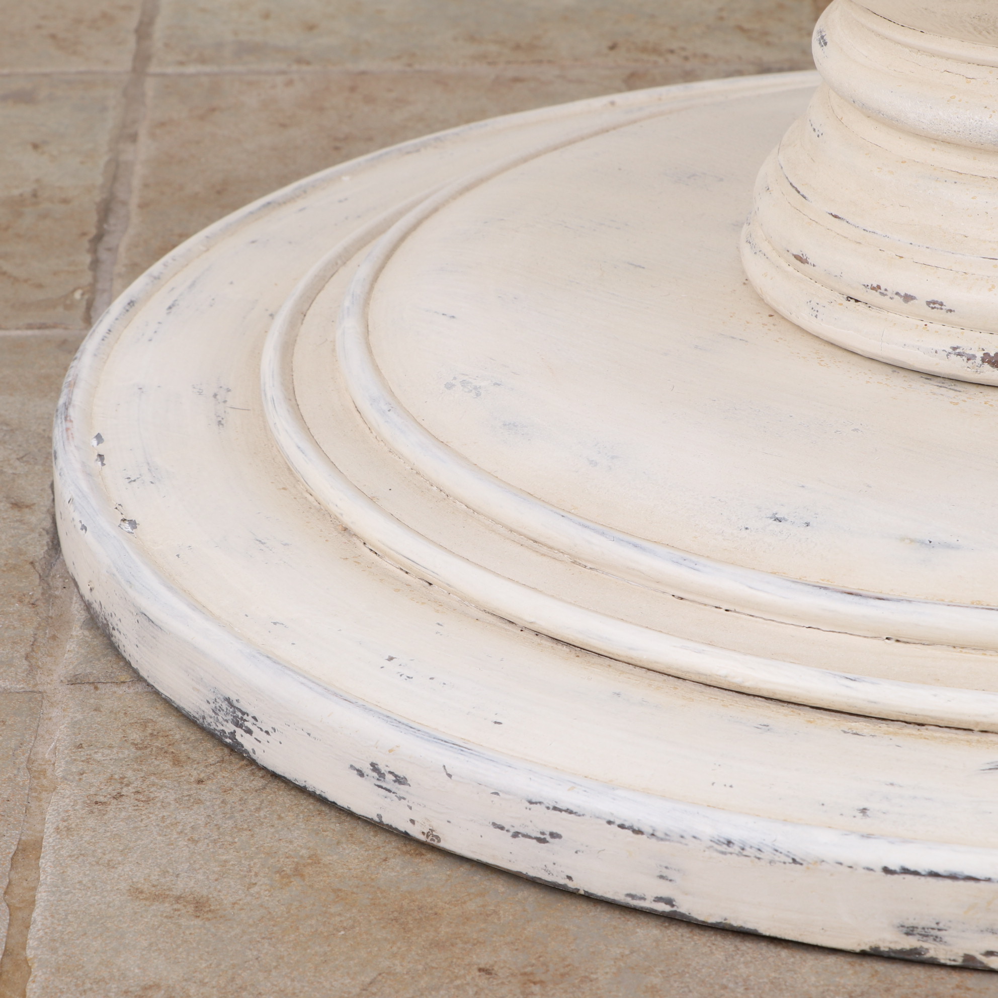 Arhaus "Luca" Stone Top Pedestal Table and "Cecilia" Dining Chairs