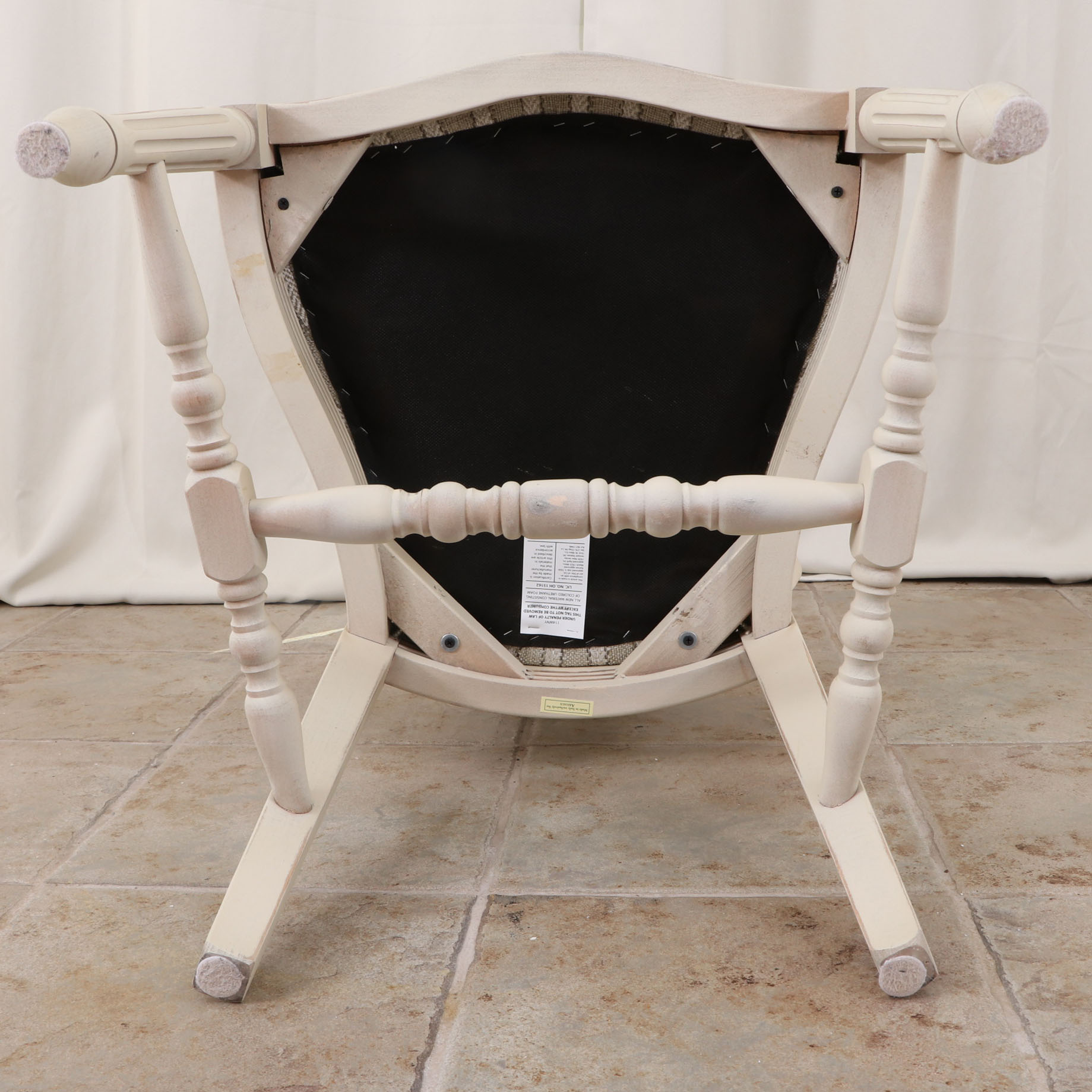 Arhaus "Luca" Stone Top Pedestal Table and "Cecilia" Dining Chairs