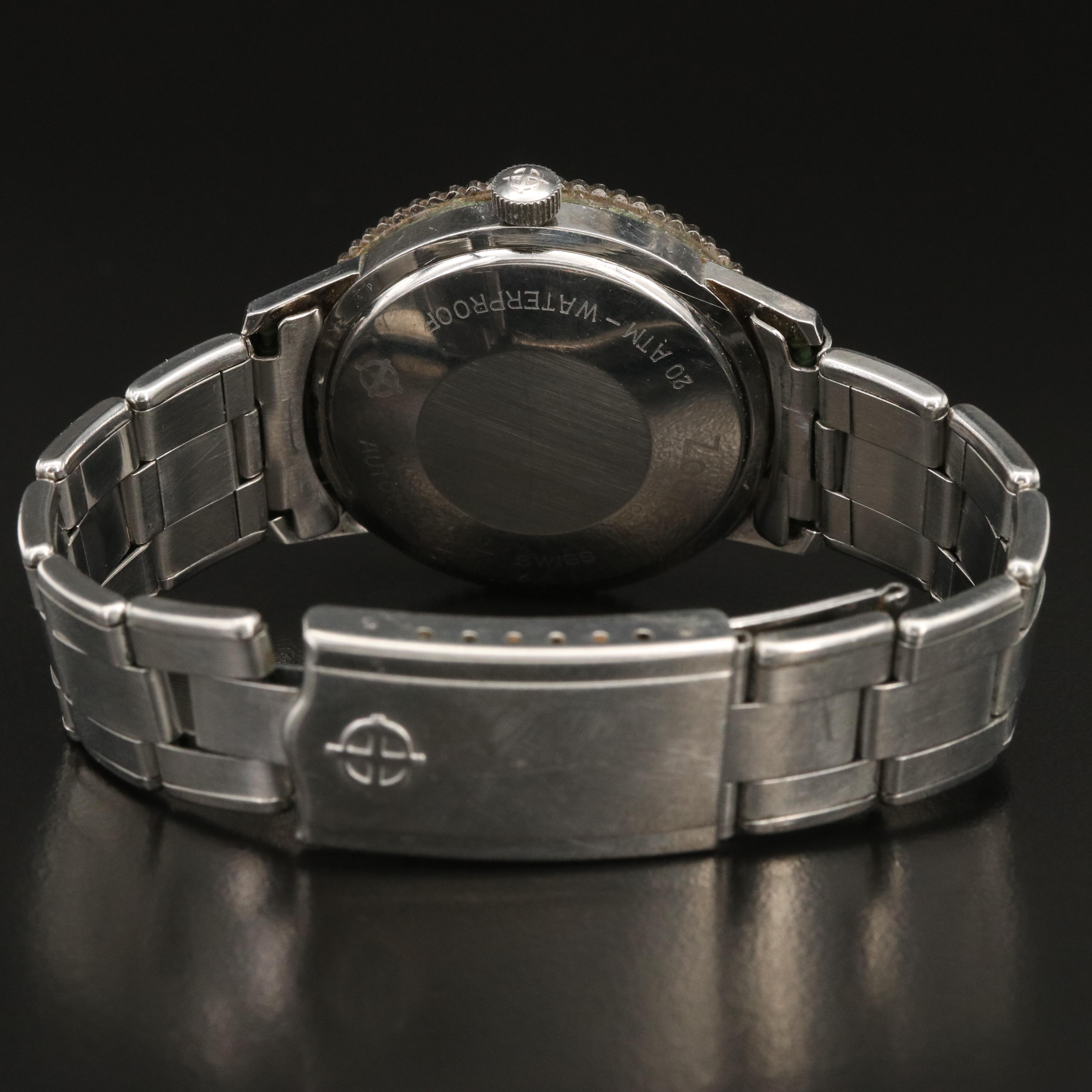 Zodiac Aerospace GMT Stainless Steel Automatic Watch