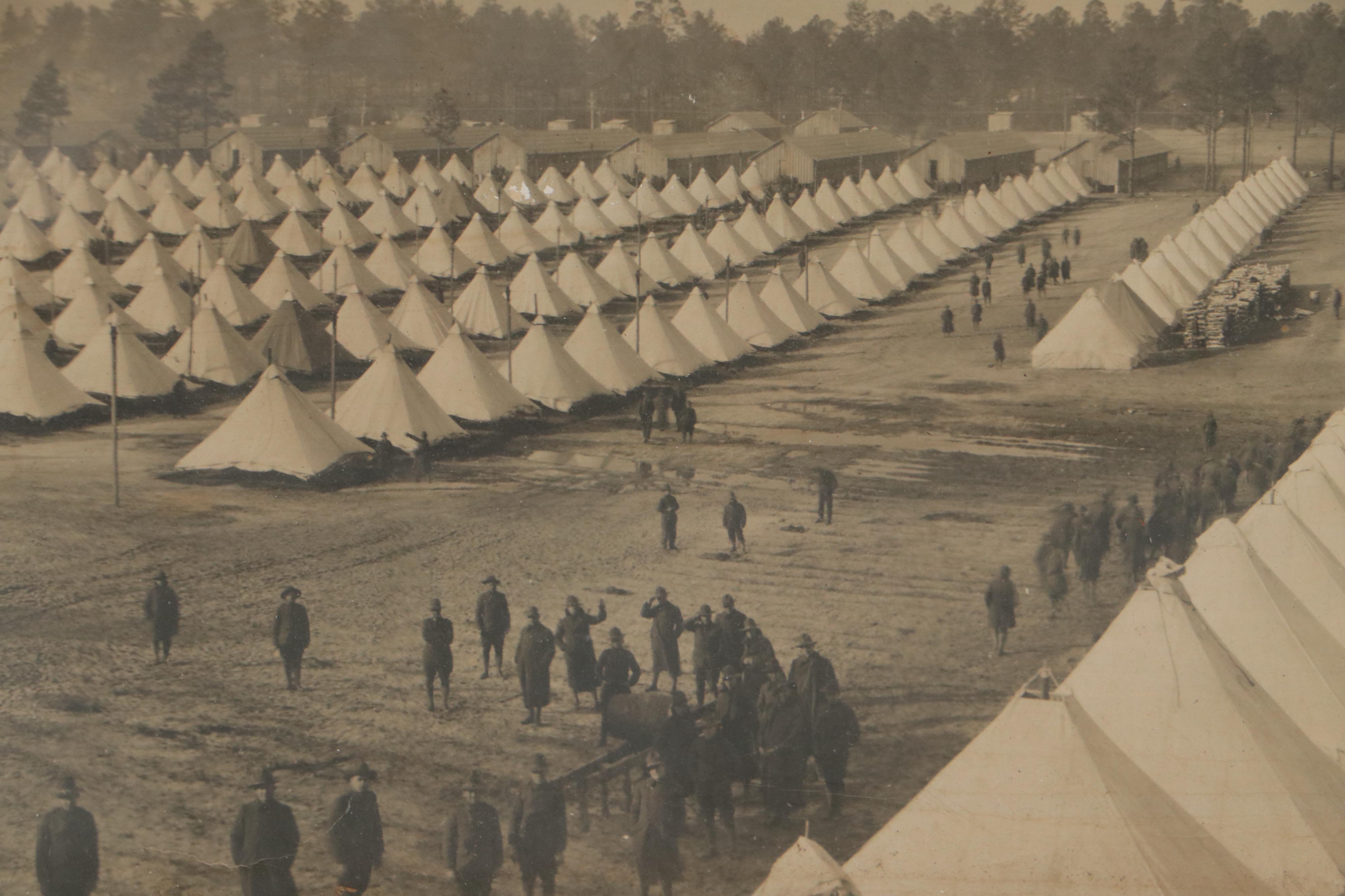 World War I Silver Gelatin Photograph of Camp Hancock, Georgia