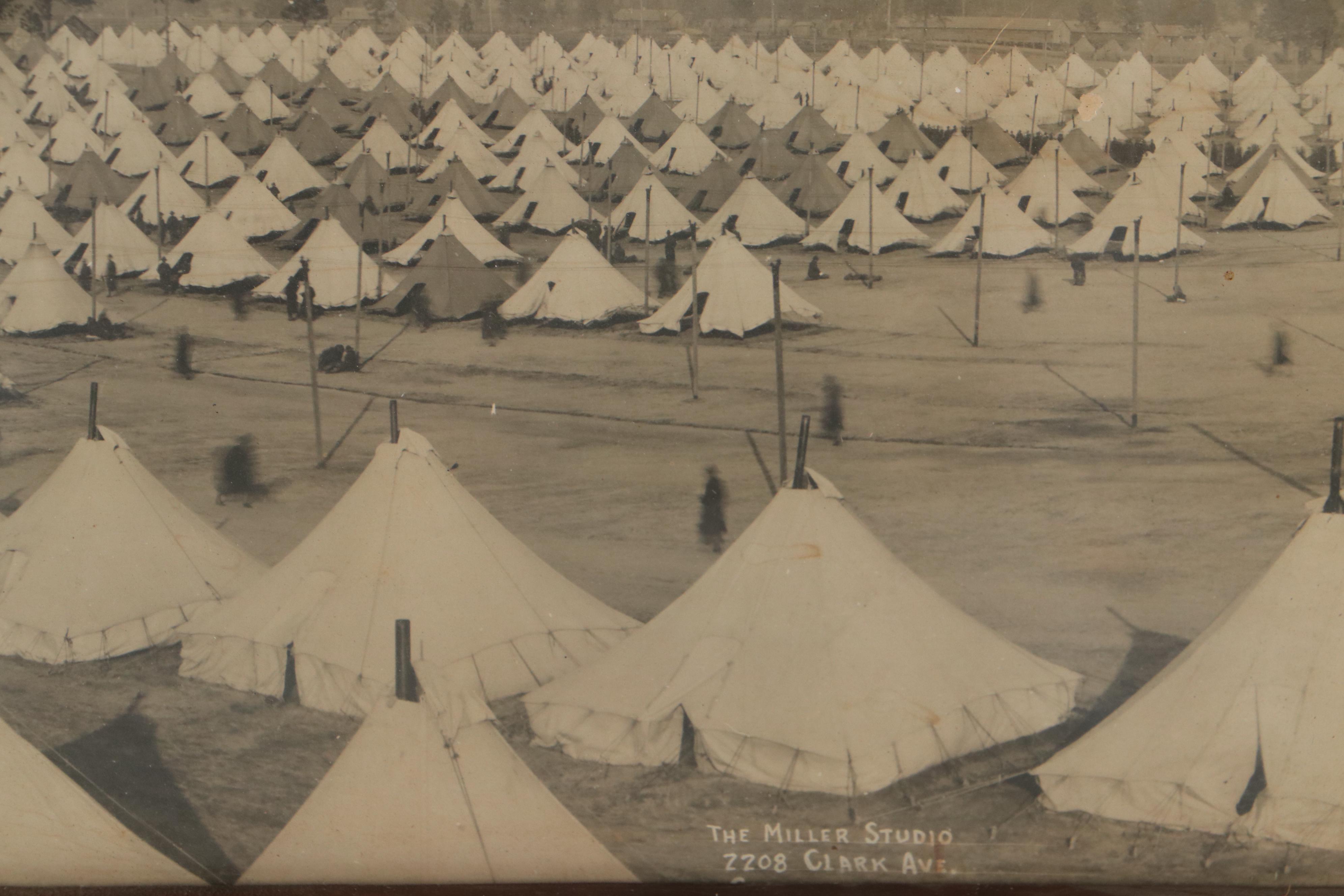 World War I Silver Gelatin Photograph of Camp Hancock, Georgia
