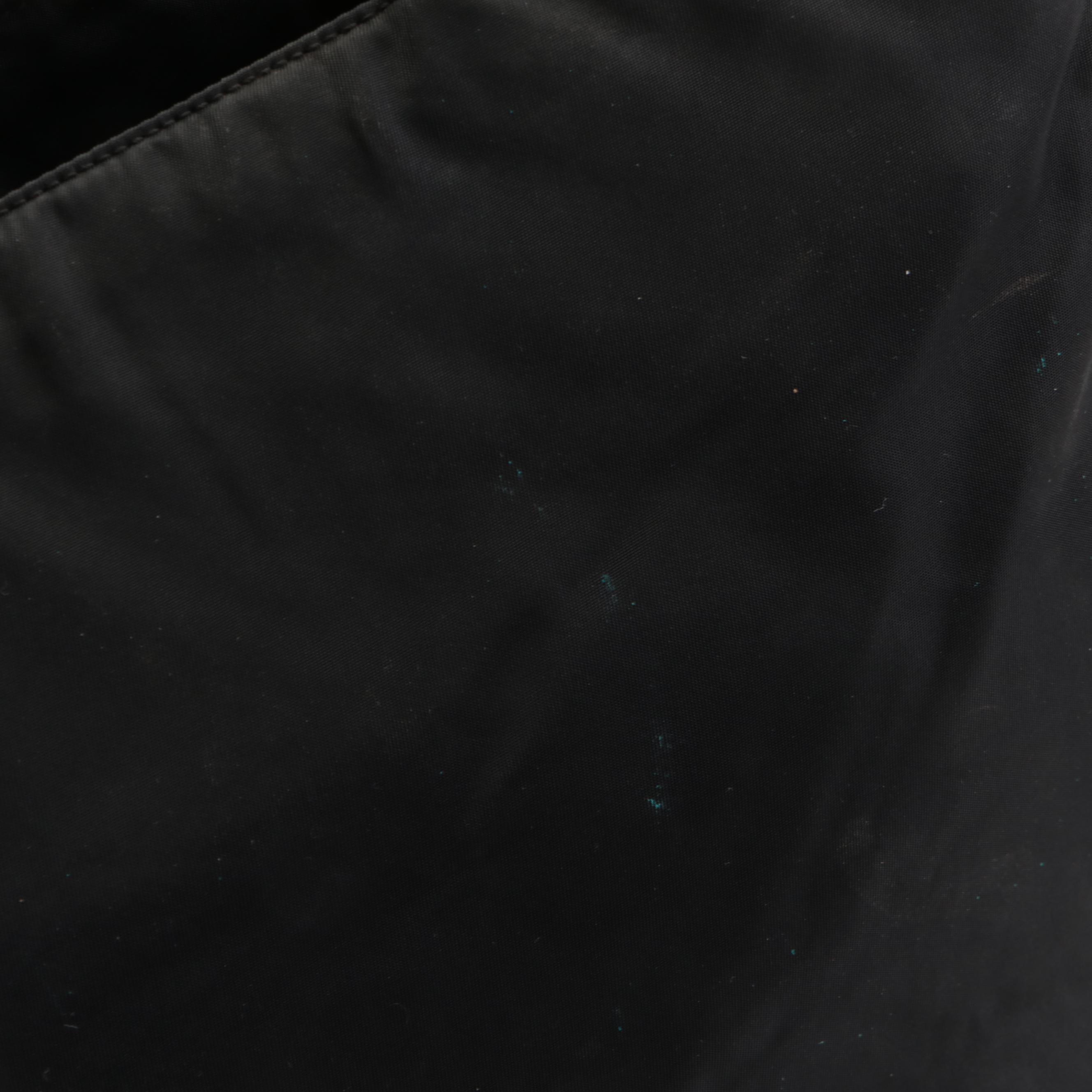 Prada Zippered Tote Bag in Black Tessuto Nylon