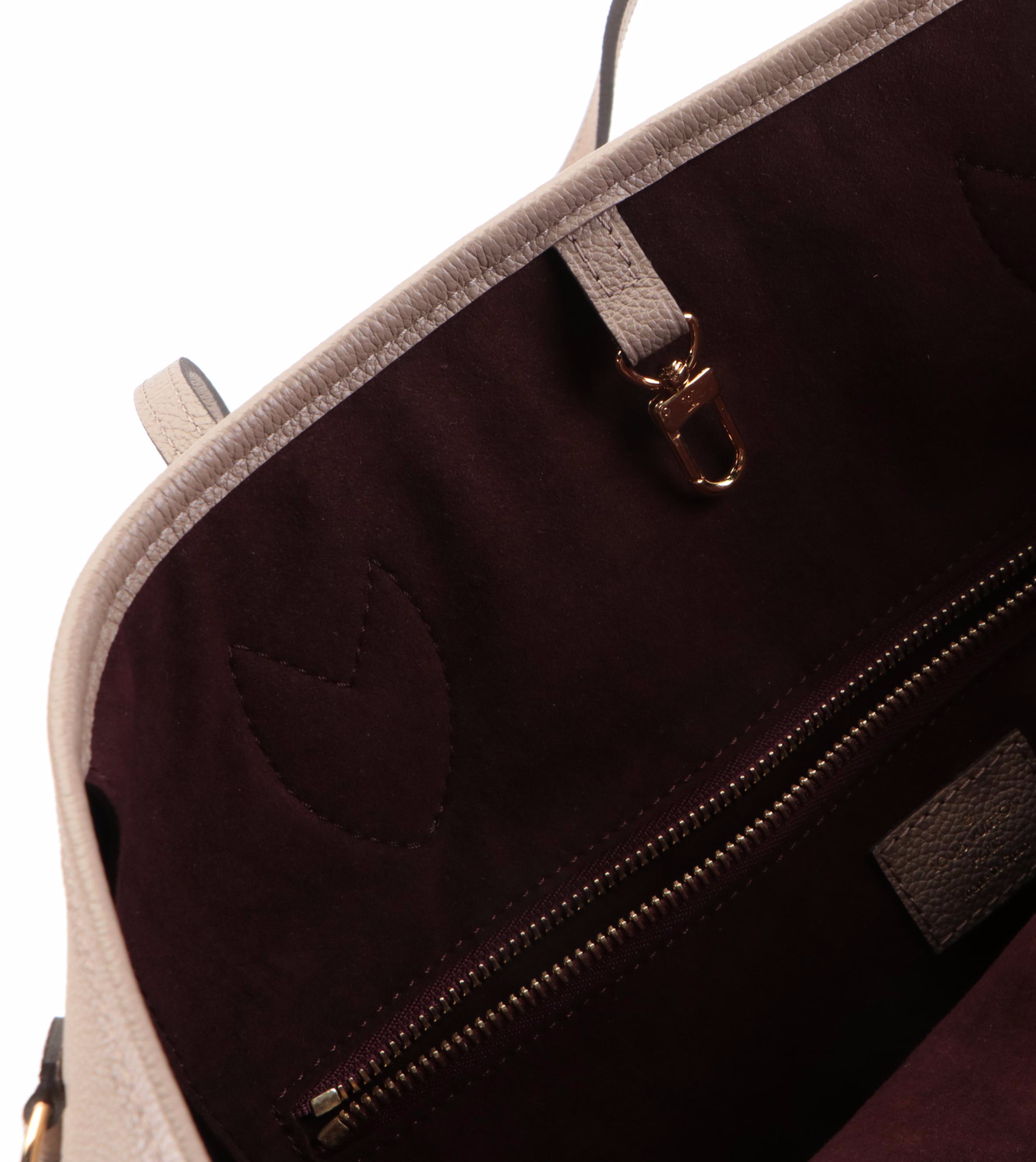 Louis Vuitton Neverfull MM in Turtledove Empreinte Leather with Box