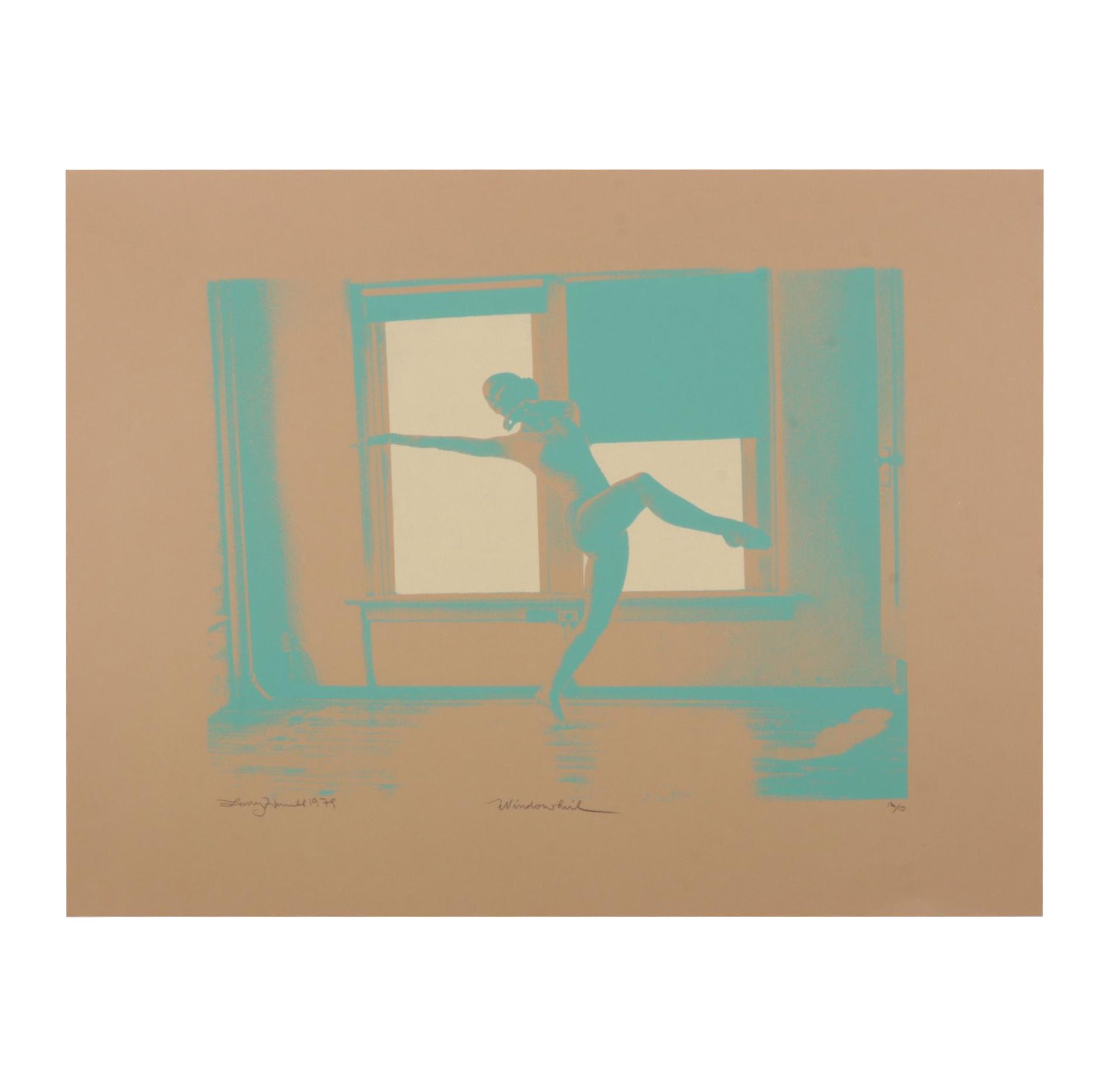 Larry Hamill Ballerina Serigraph "Windowhirl," 1979