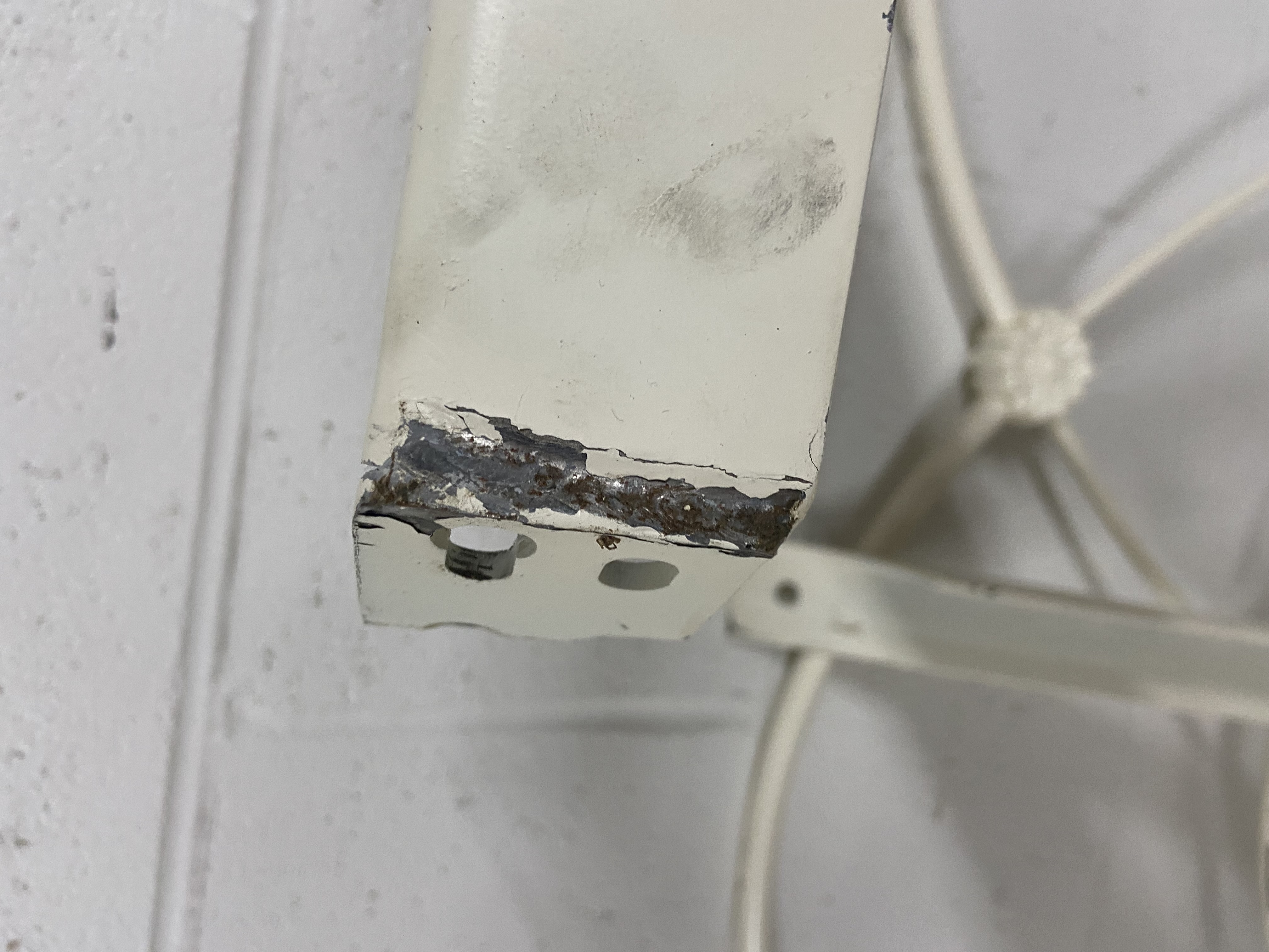 Pottery Barn White Wrought Iron Full Size Bed Frame