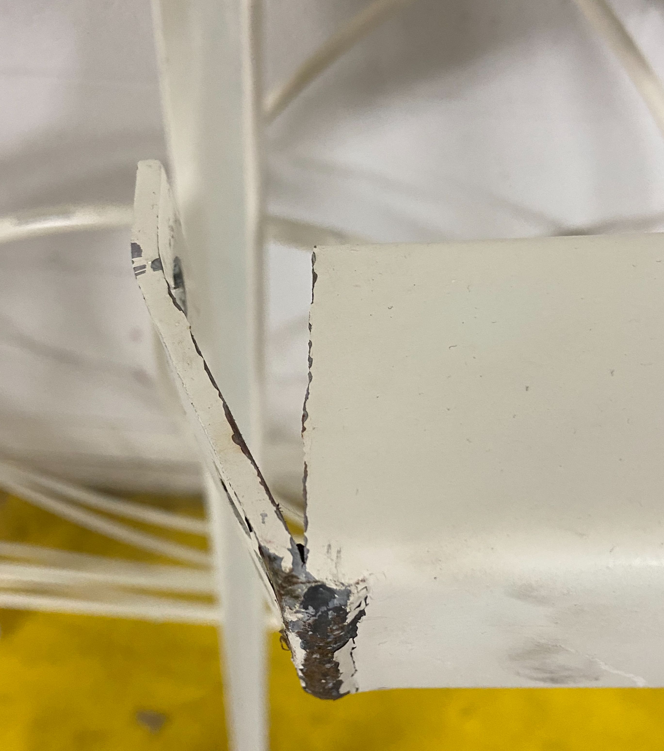 Pottery Barn White Wrought Iron Full Size Bed Frame