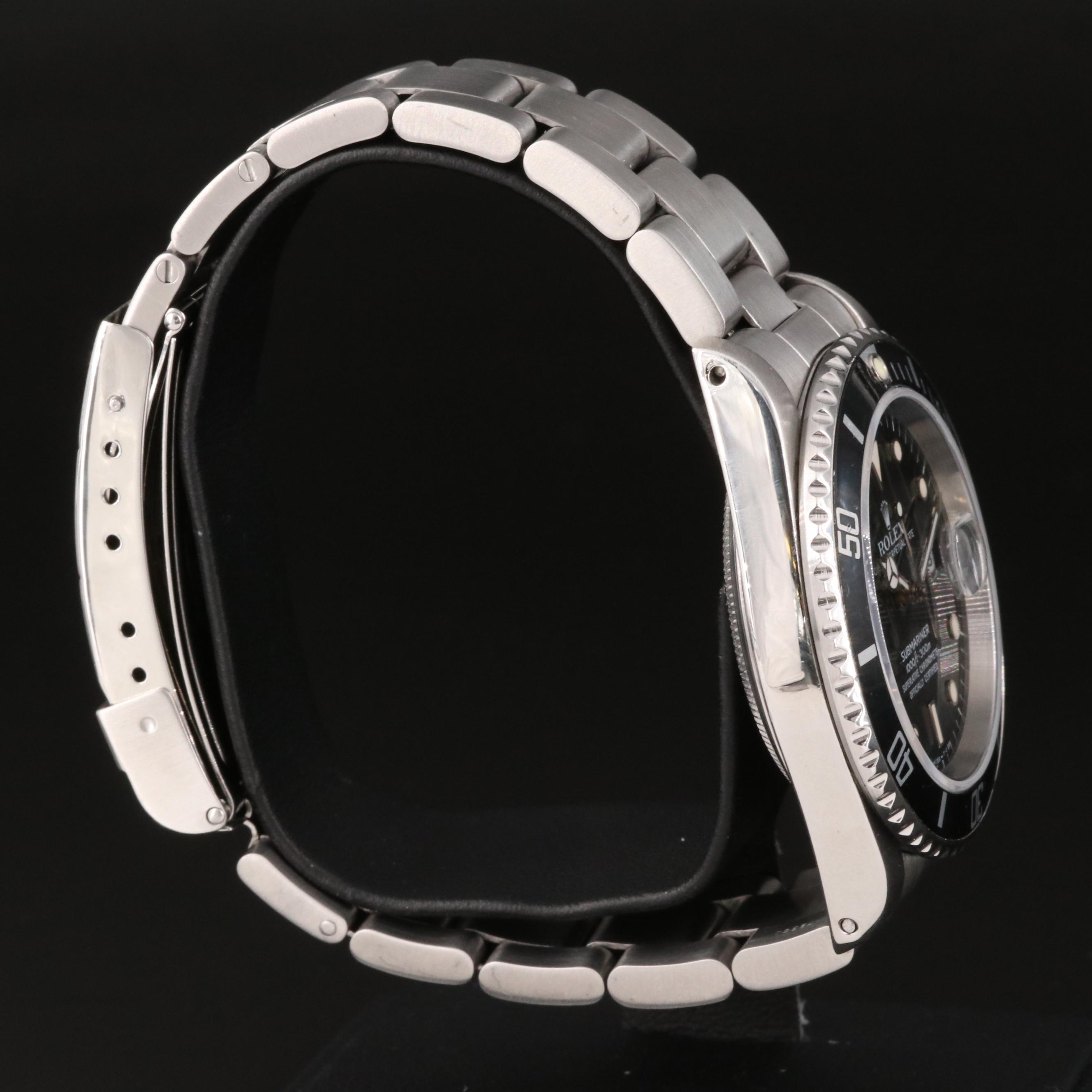 1996 Rolex Submariner Date Stainless Steel Watch