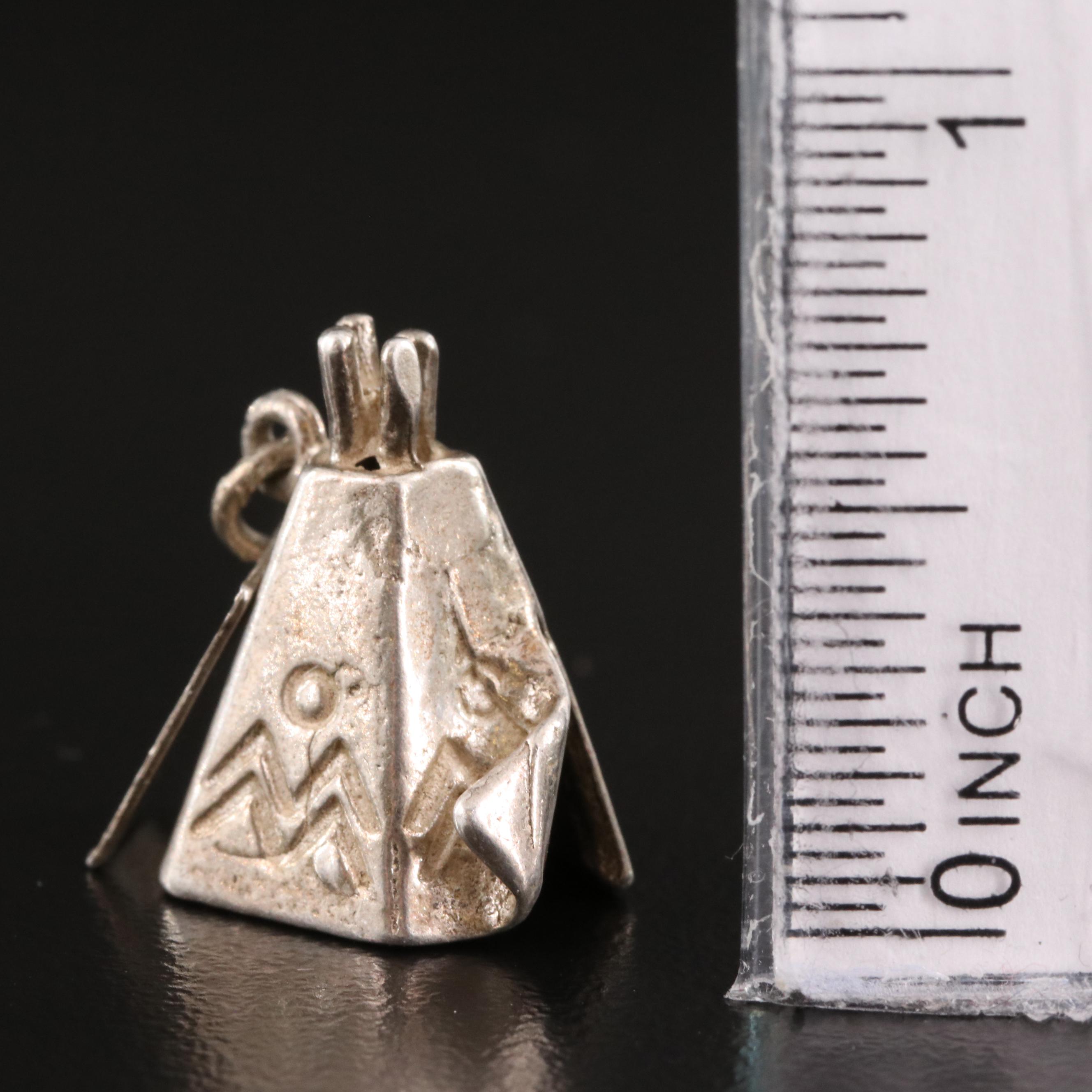 Western Charms Including Kokopelii, Sombrero, Bear Claw and Bell Trading Post