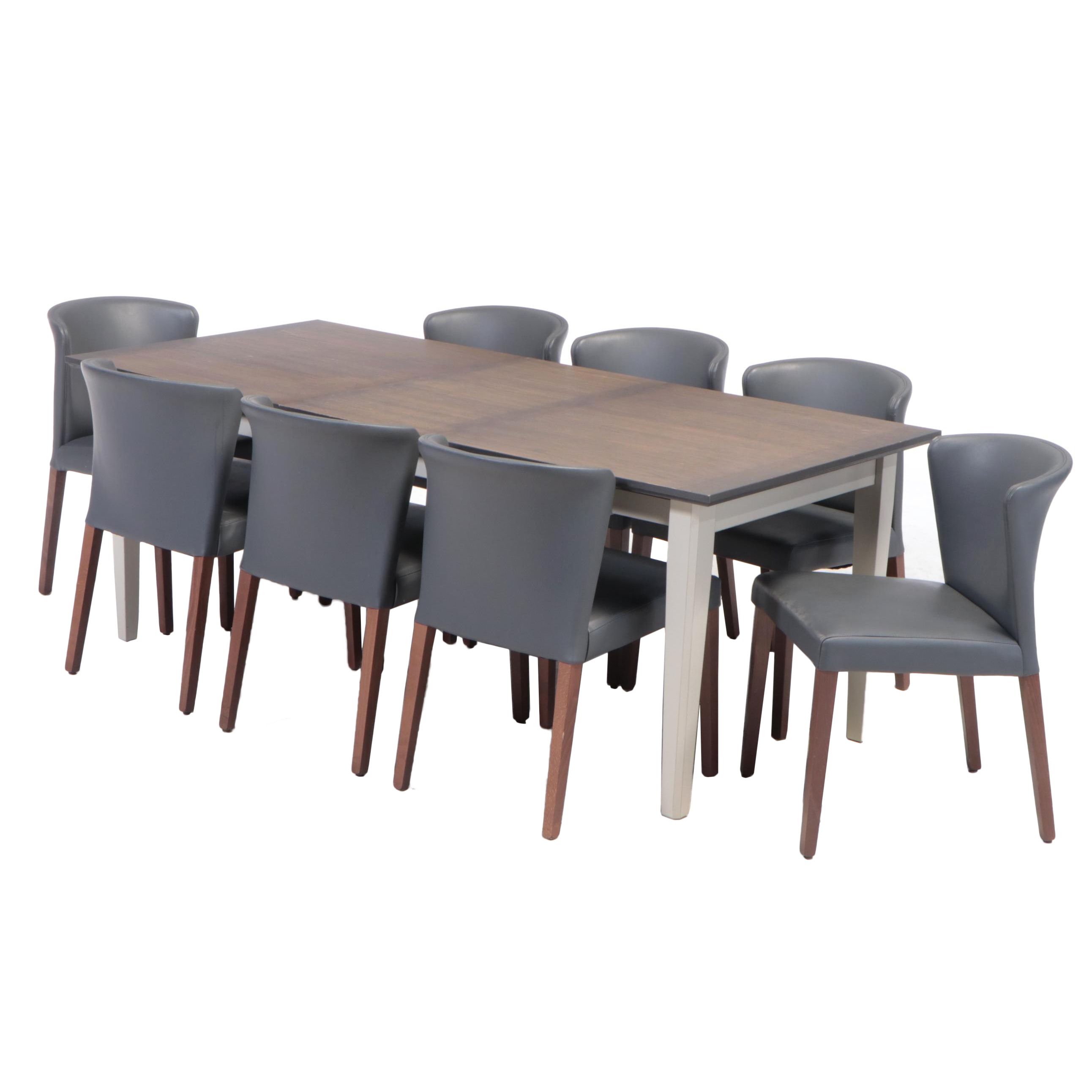 Crate & Barrel Extendable Dining Table and Chairs