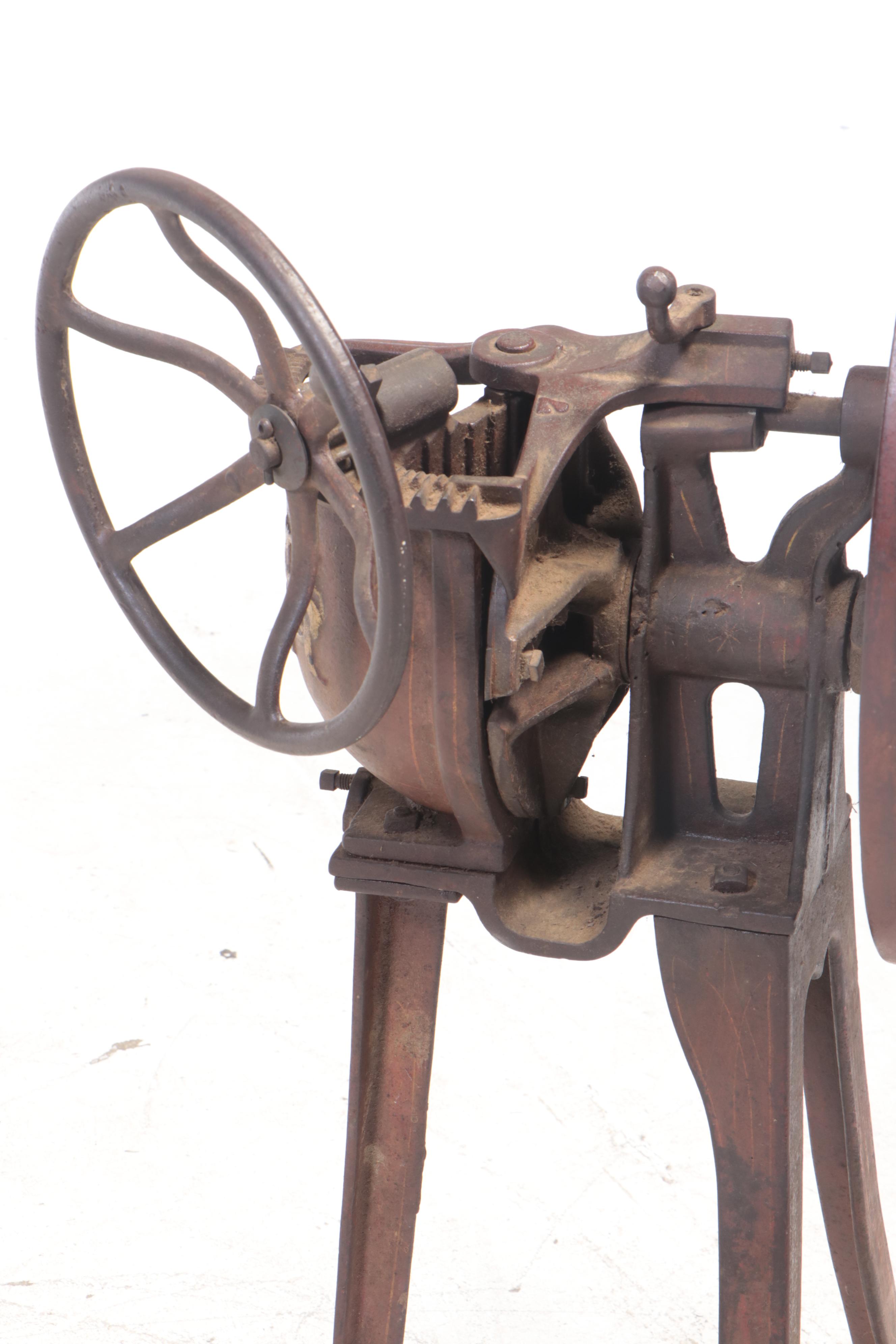 Humphrey & Sons Painted Cast Iron Bone Grinder, pat. 1901