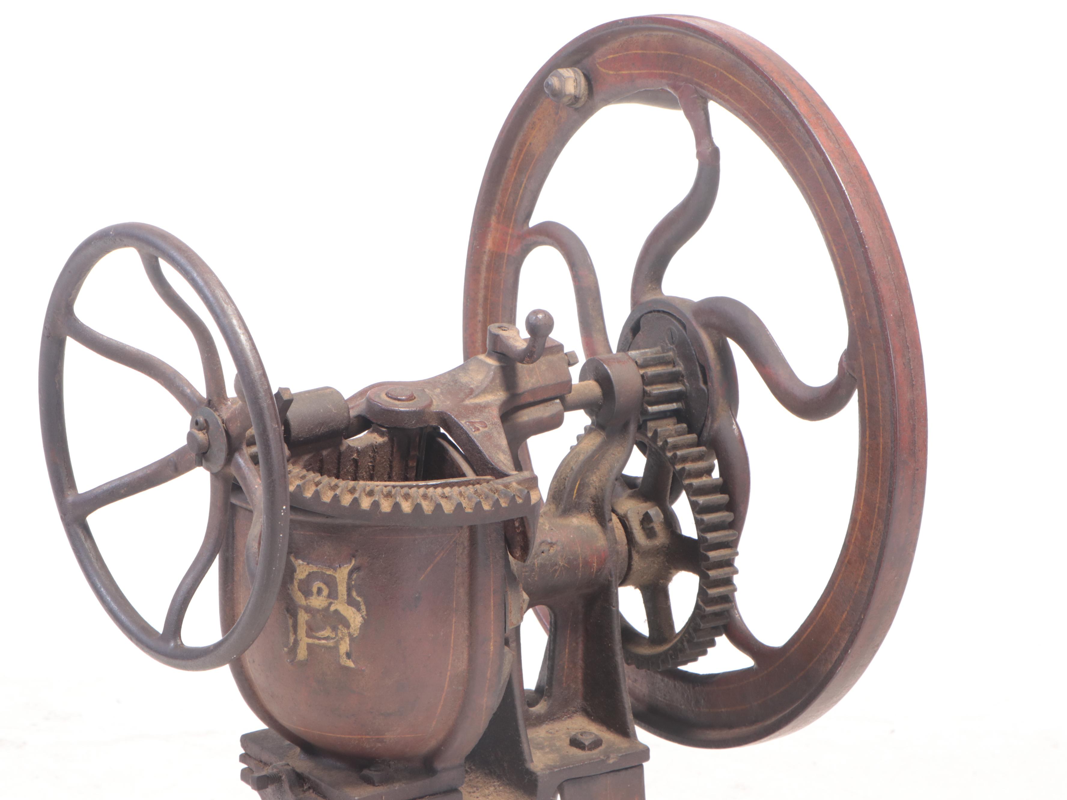 Humphrey & Sons Painted Cast Iron Bone Grinder, pat. 1901