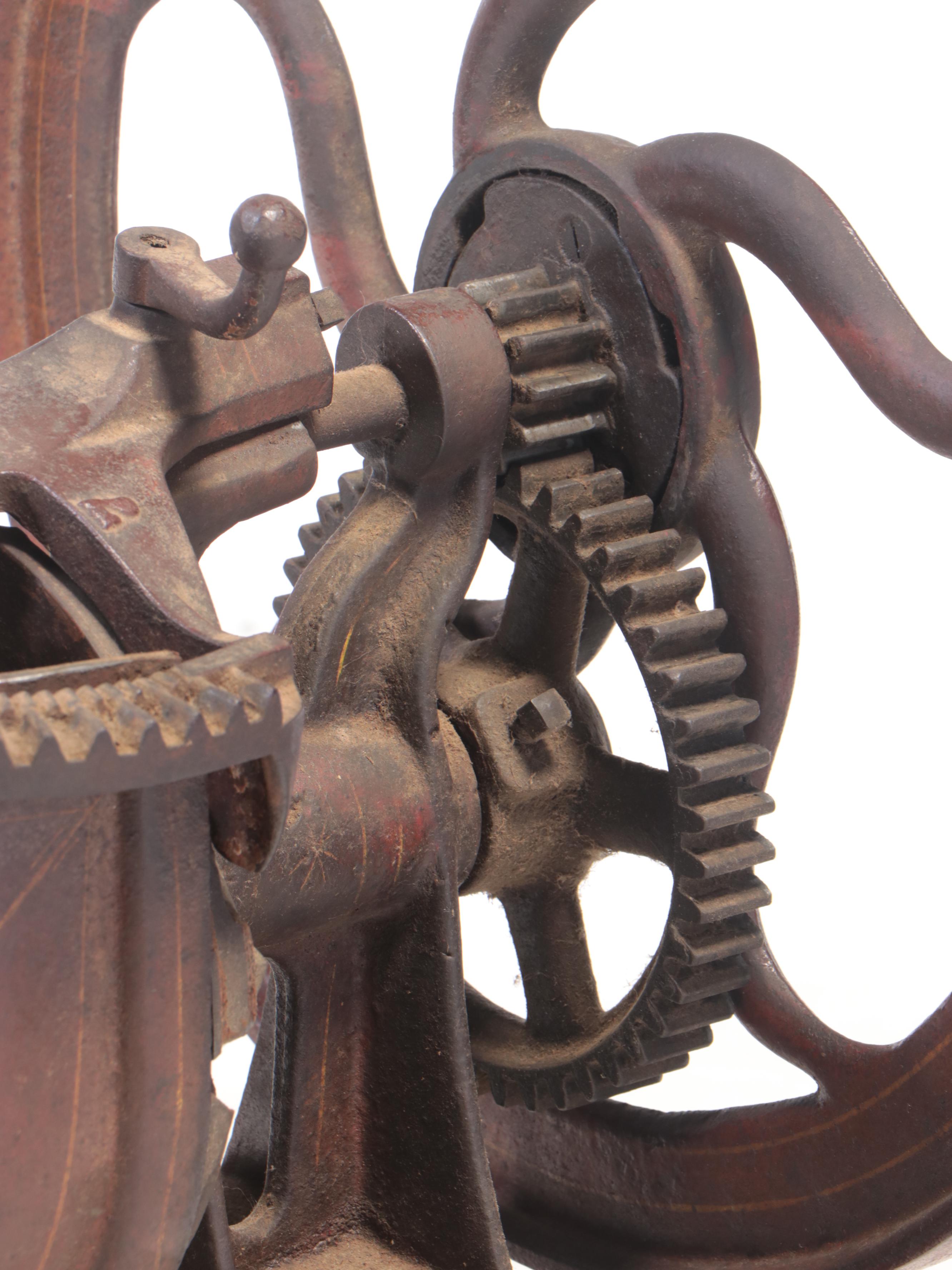 Humphrey & Sons Painted Cast Iron Bone Grinder, pat. 1901