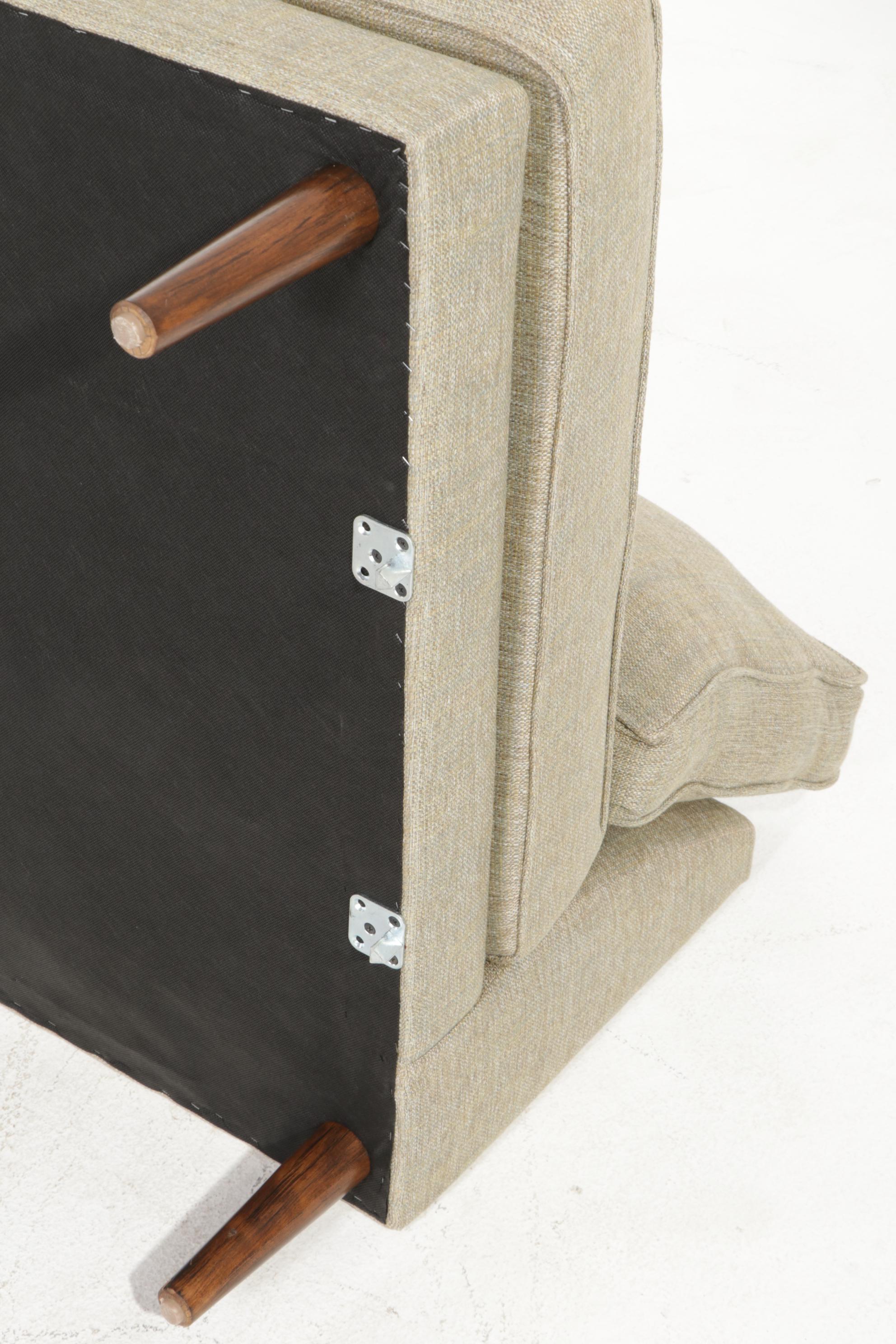 Elite Leather Company Mid Century Modern Style Two-Piece Fabric Sectional Sofa