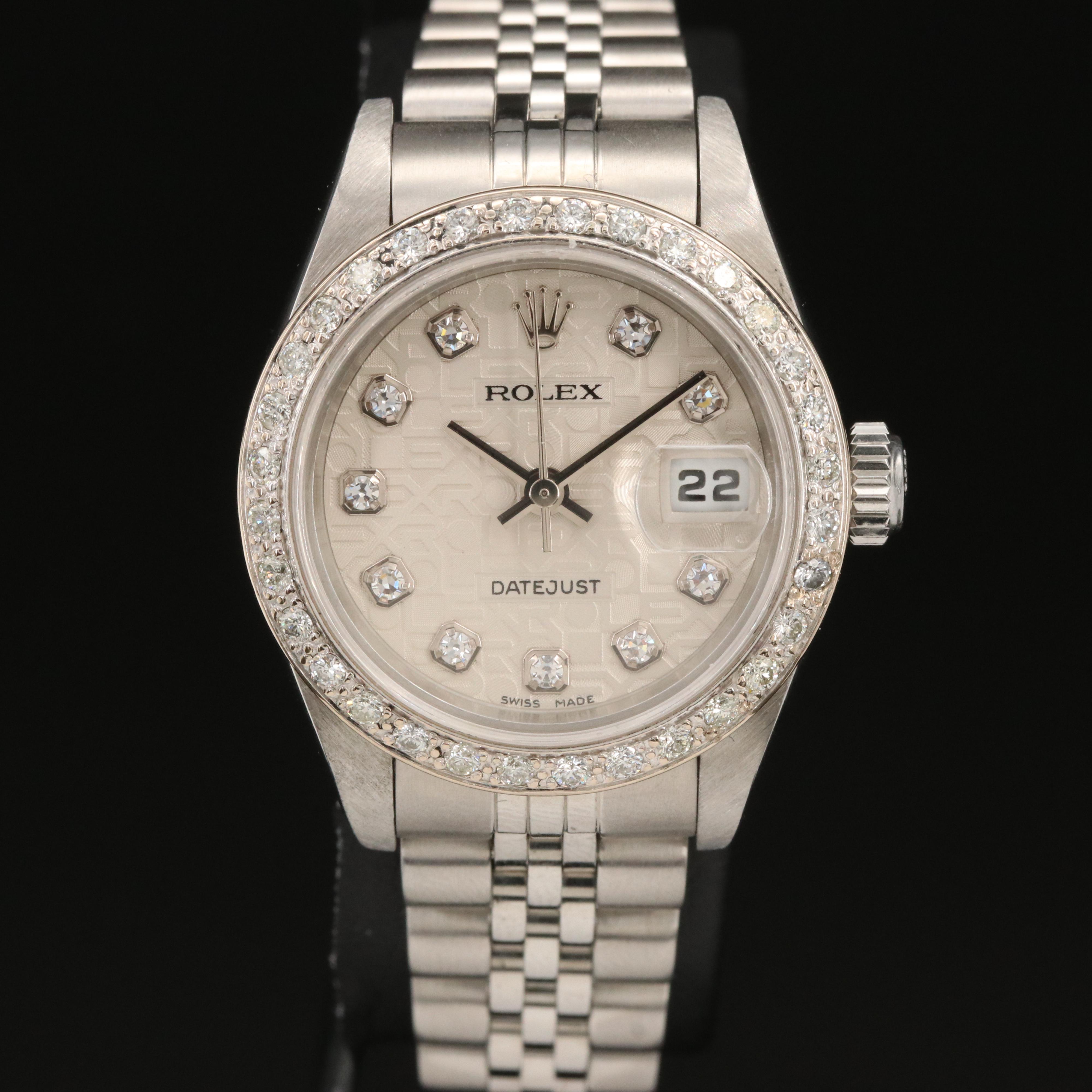2004 Rolex Datejust Jubilee Diamond Dial and Bezel Watch