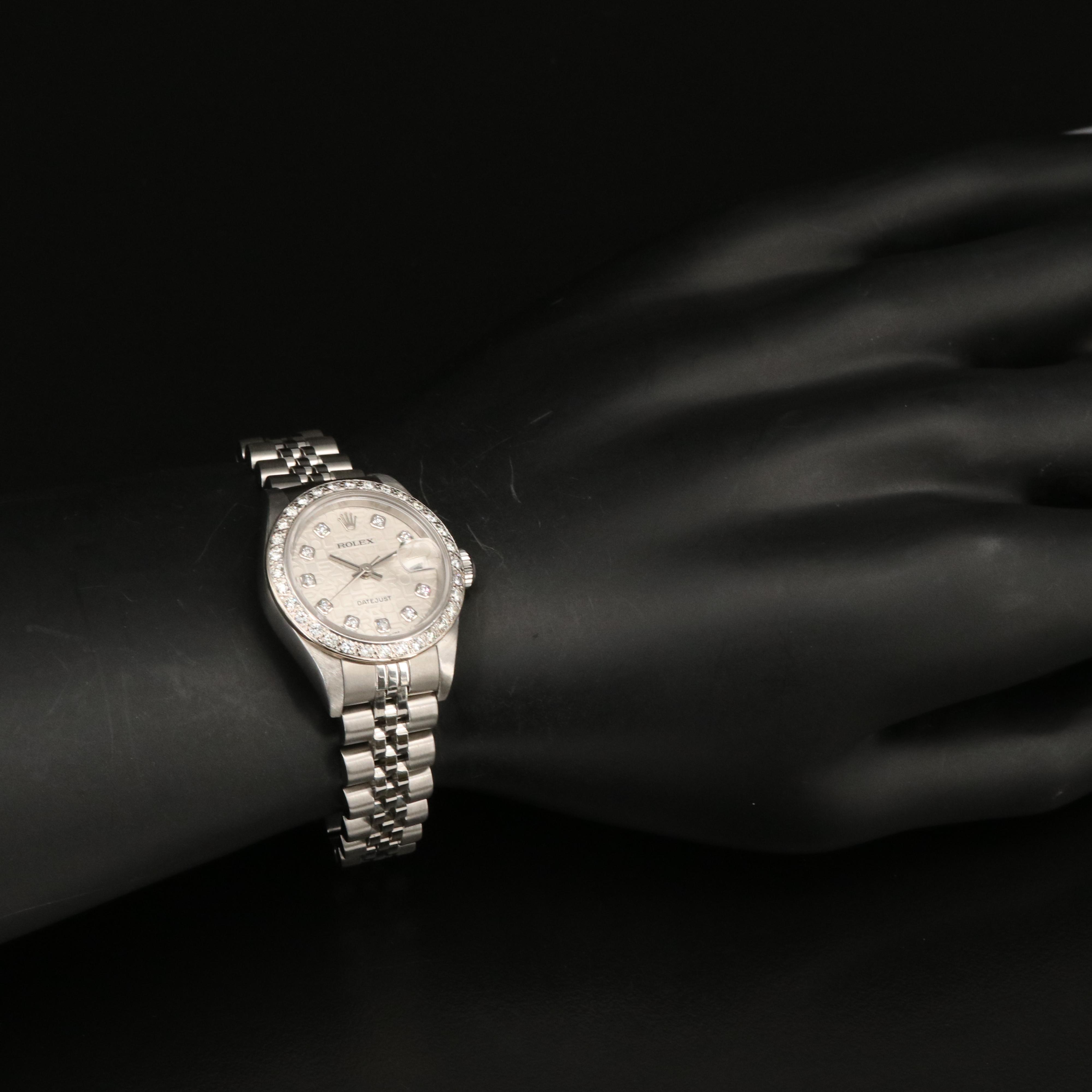 2004 Rolex Datejust Jubilee Diamond Dial and Bezel Watch