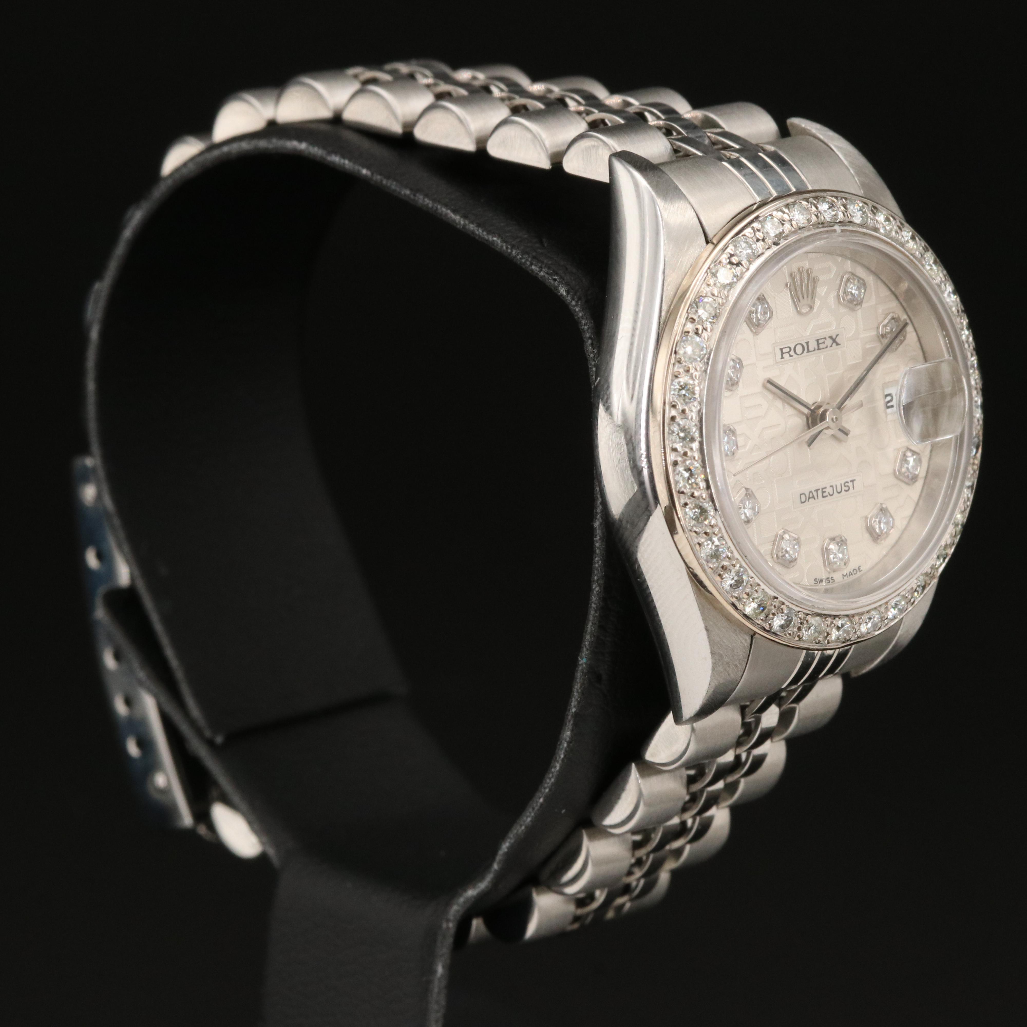 2004 Rolex Datejust Jubilee Diamond Dial and Bezel Watch