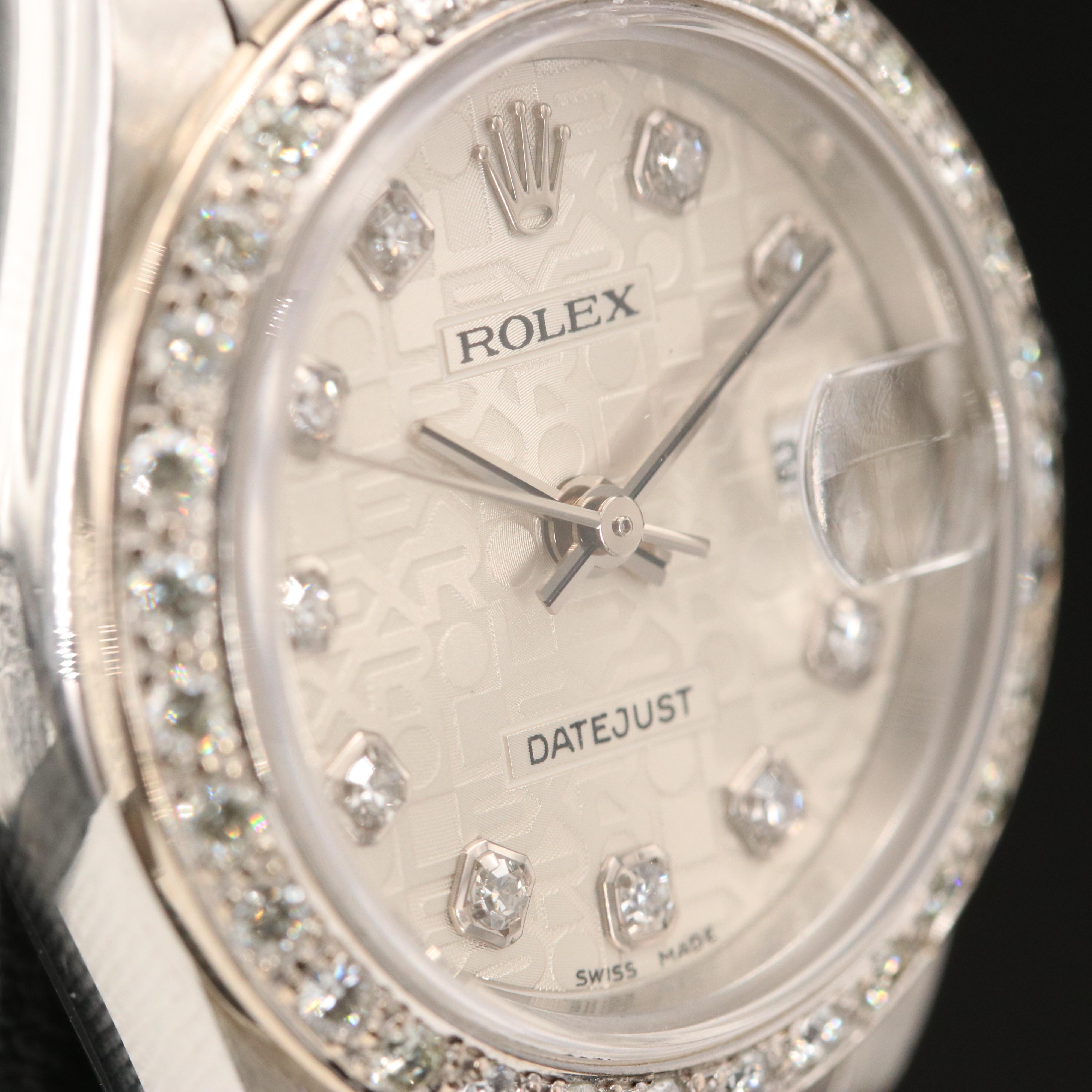 2004 Rolex Datejust Jubilee Diamond Dial and Bezel Watch