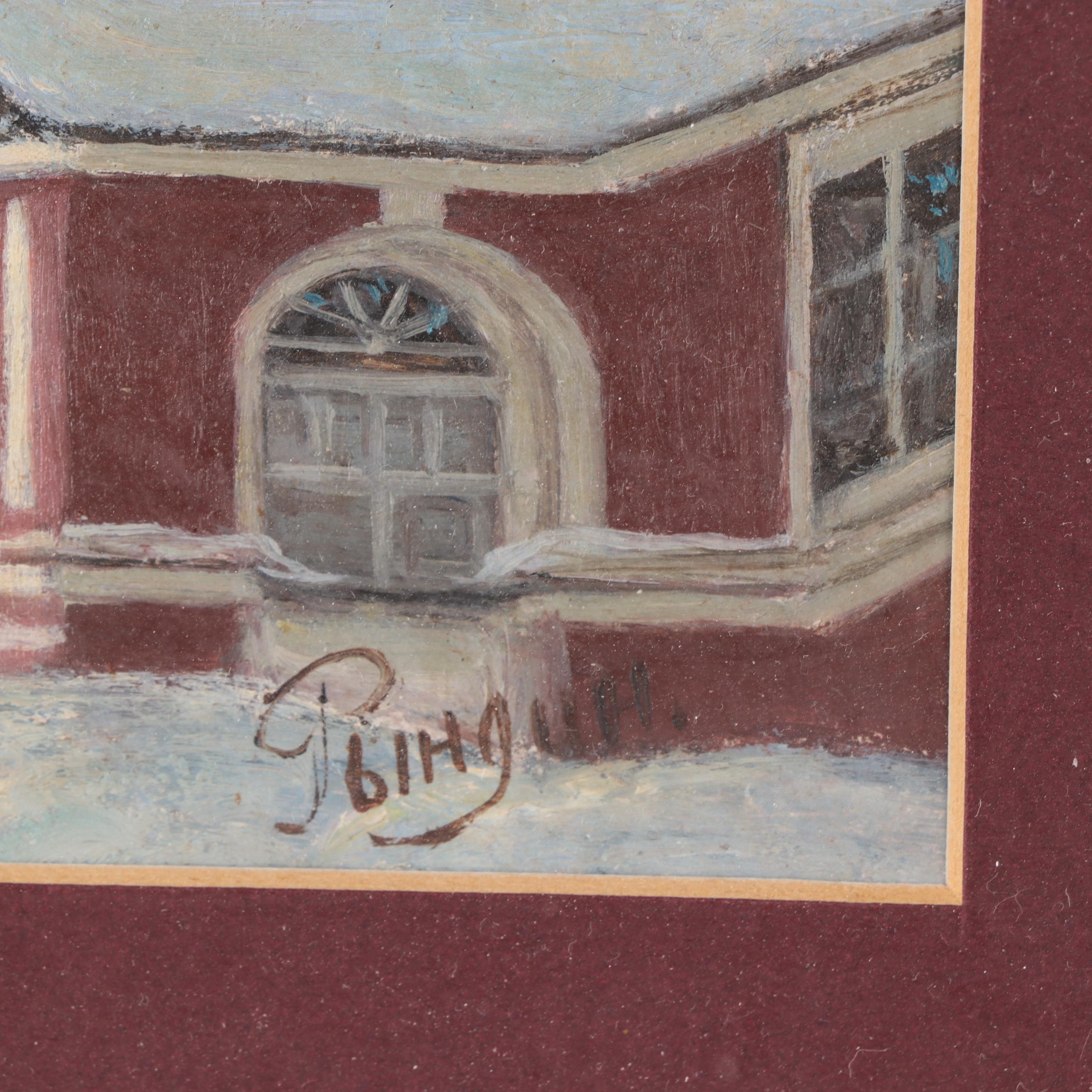 Russian School Oil Painting of the Novodevichy Convent, Late 20th Century