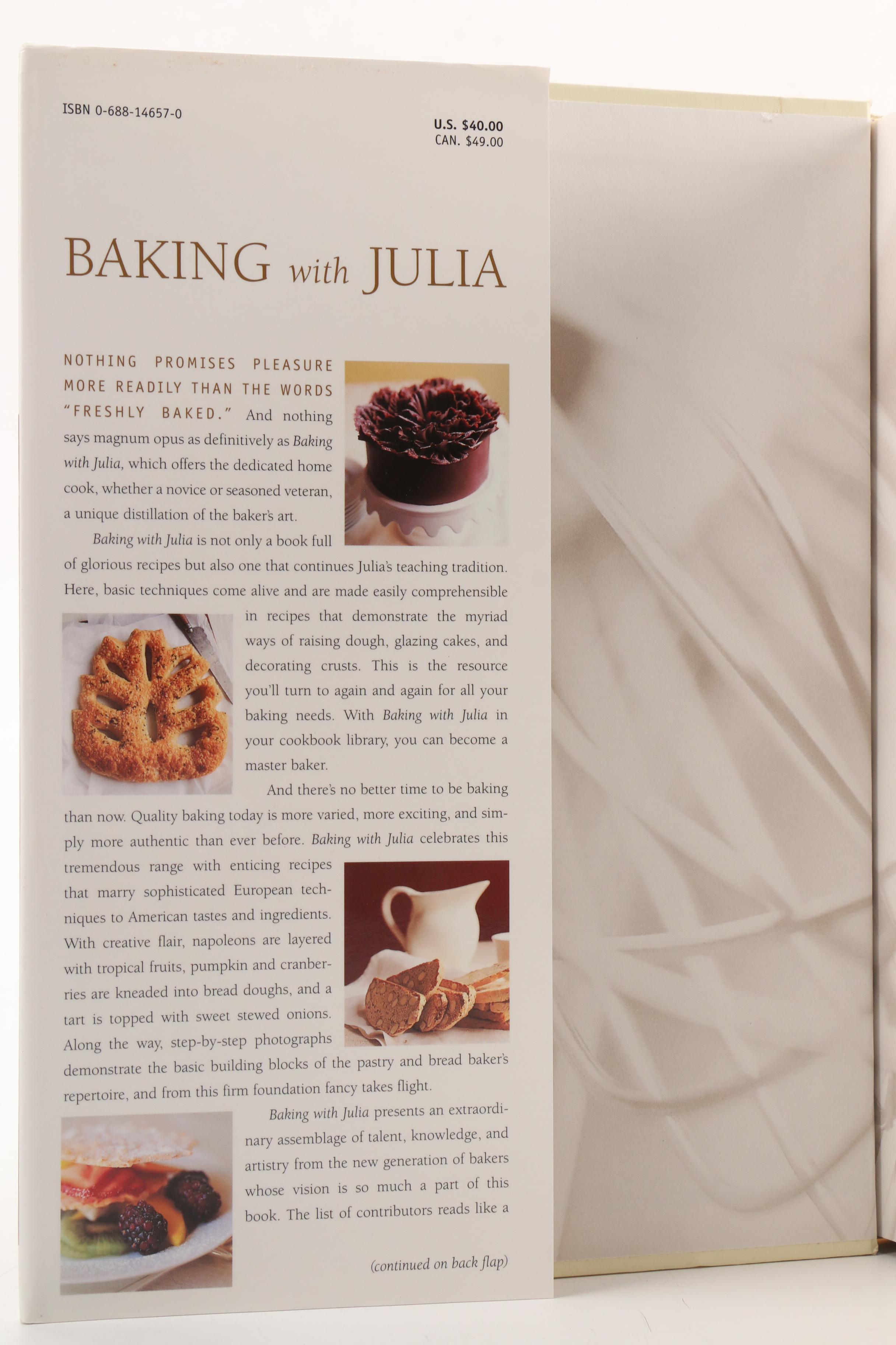 First Edition "Baking with Julia" and More Julia Child Cookbooks