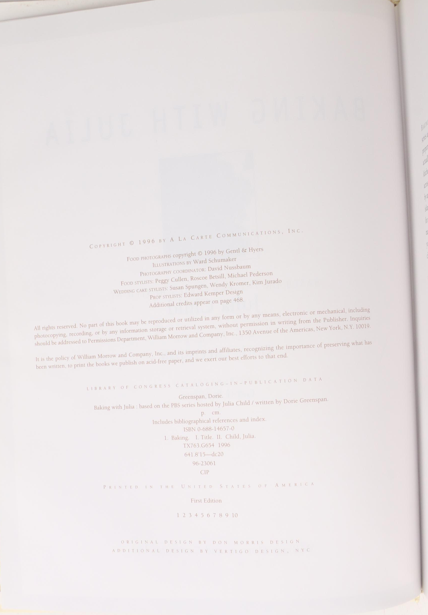 First Edition "Baking with Julia" and More Julia Child Cookbooks