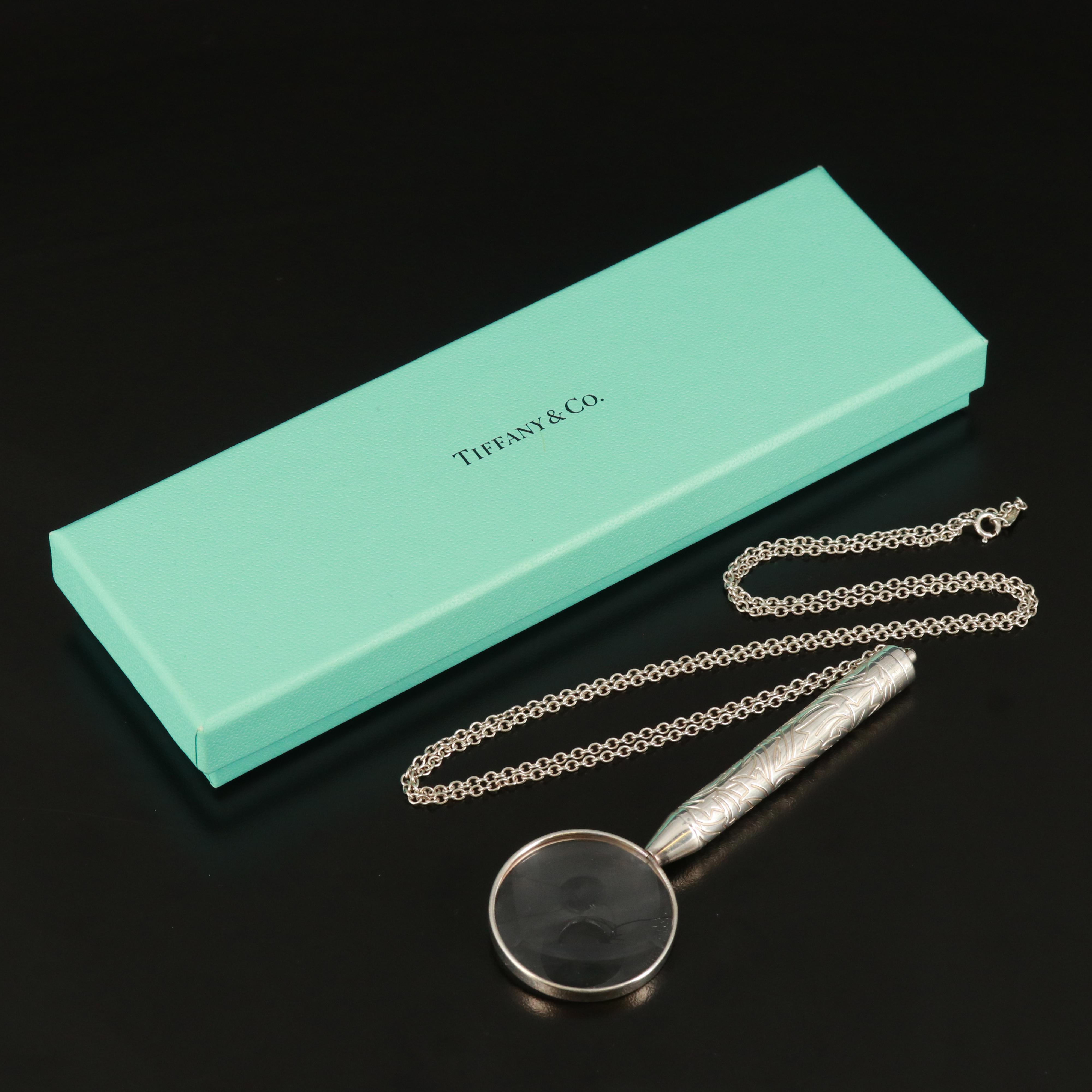 Tiffany & Co. Sterling Magnifying Glass Necklace
