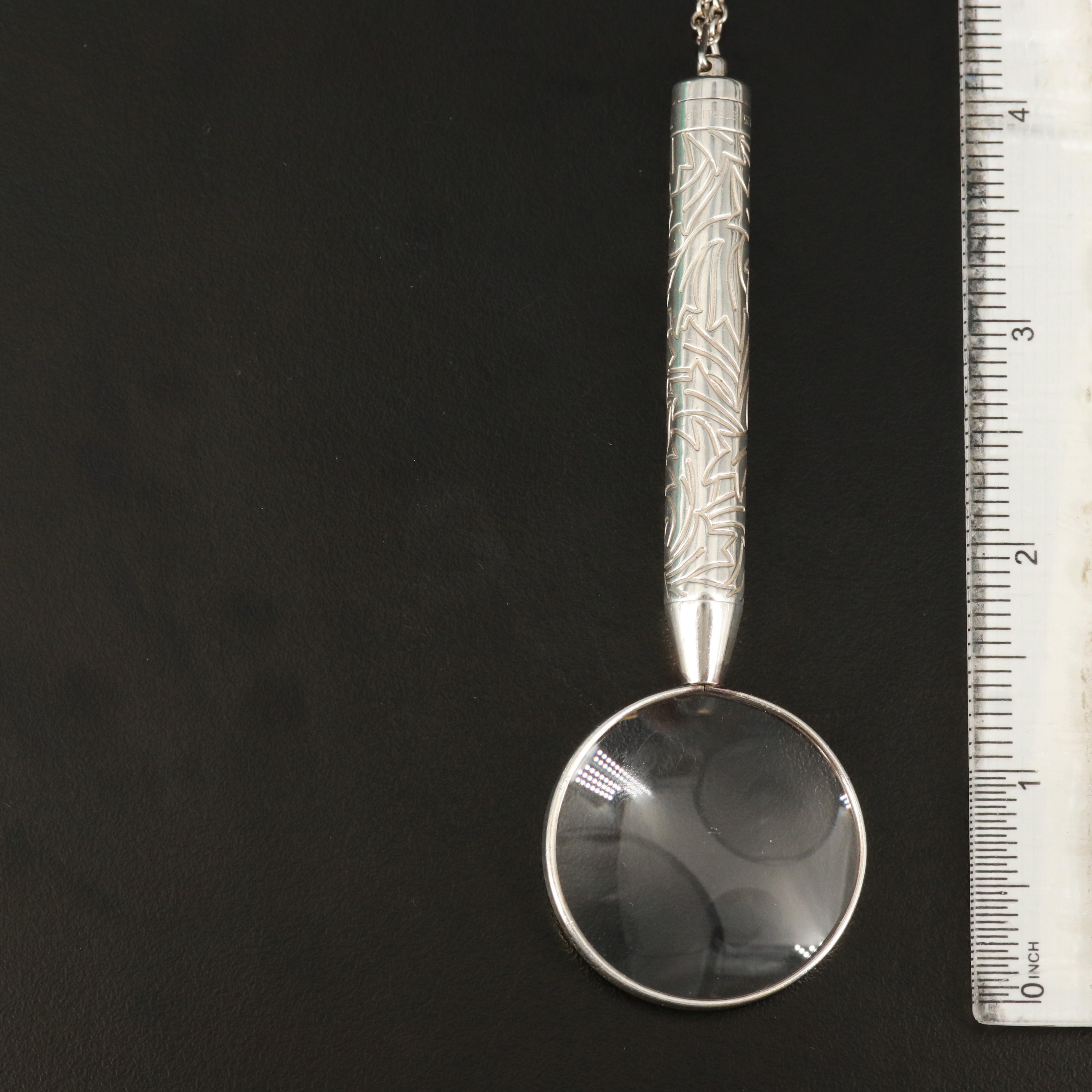Tiffany & Co. Sterling Magnifying Glass Necklace