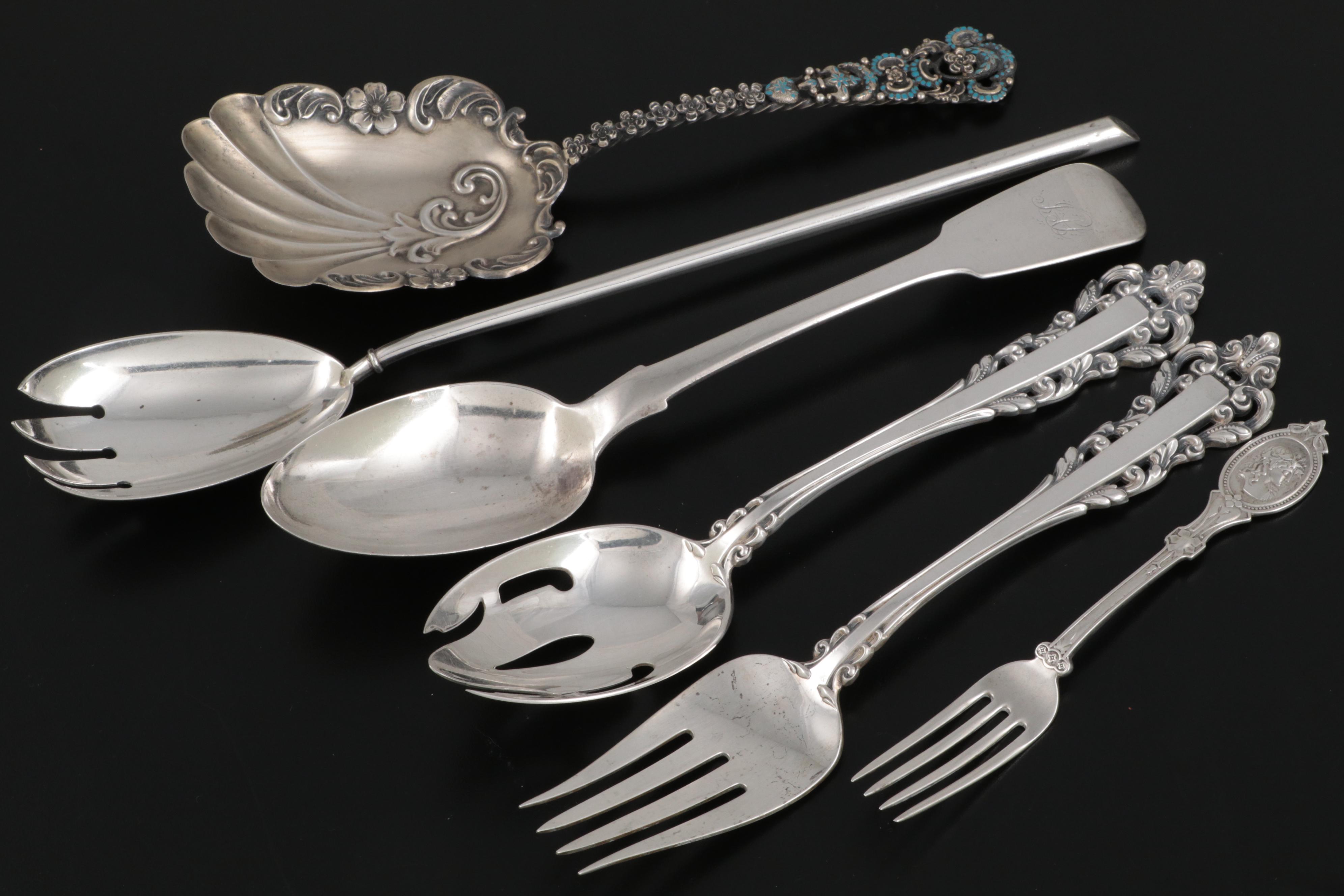 Gorham "Medici" Sterling Silver Serving Utensils and Other Flatware and Utensils