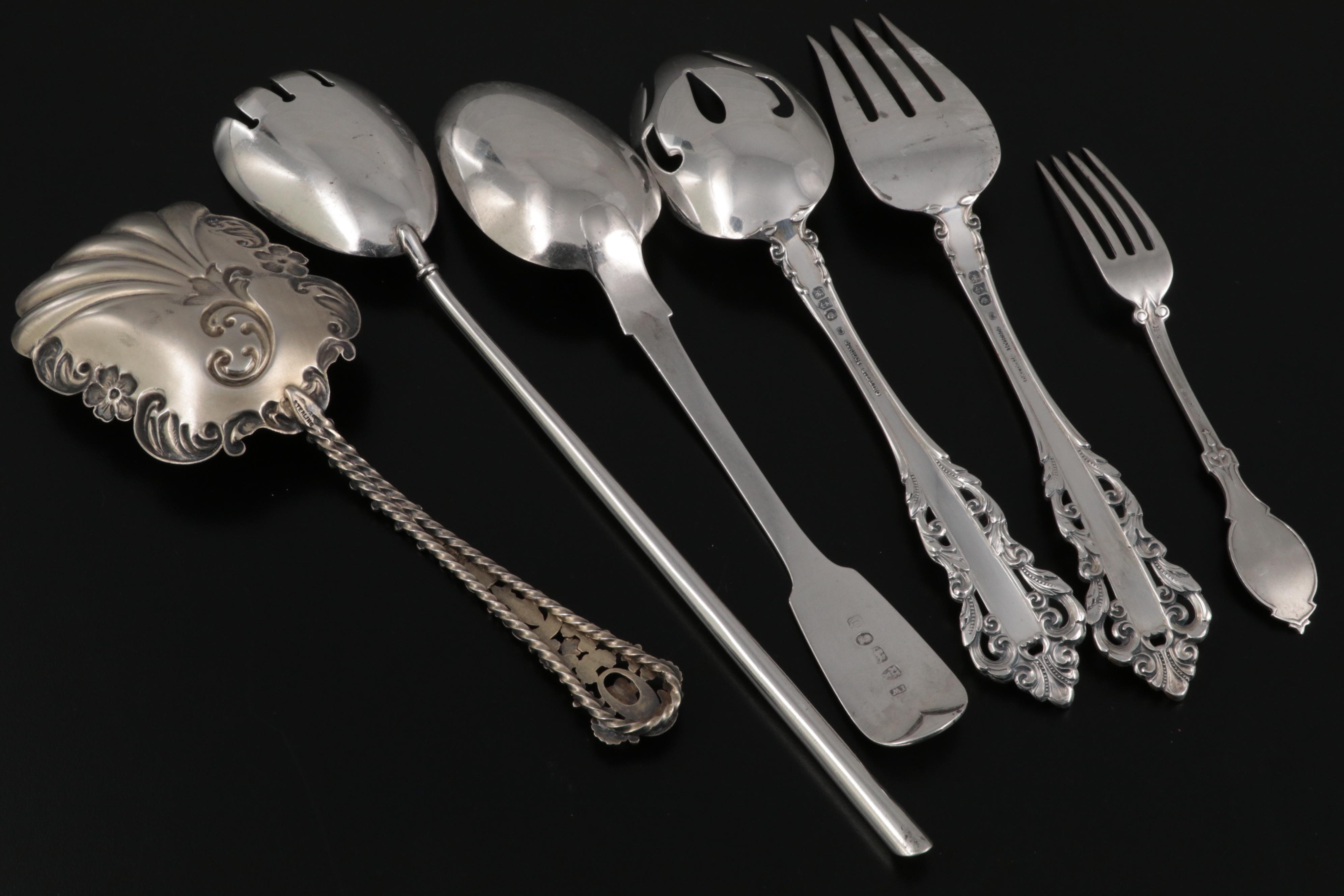 Gorham "Medici" Sterling Silver Serving Utensils and Other Flatware and Utensils